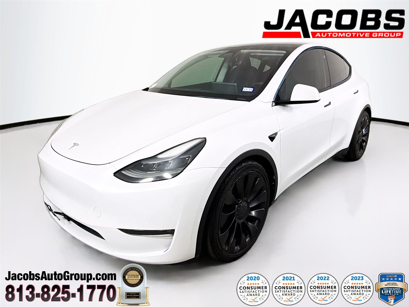 Pearl White Multi-Coat 2022 Tesla Model Y Performance AWD SUV / Crossover All-Wheel Drive Automatic