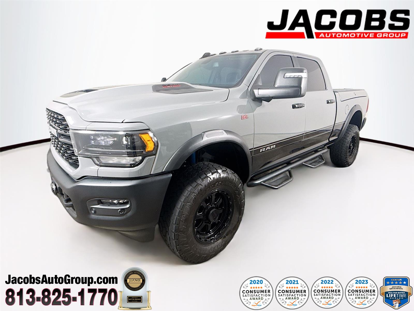 Ceramic Gray Clearcoat 2024 RAM 2500 Power Wagon Crew Cab 4WD Pickup Truck Four-Wheel Drive 8-Speed Automatic