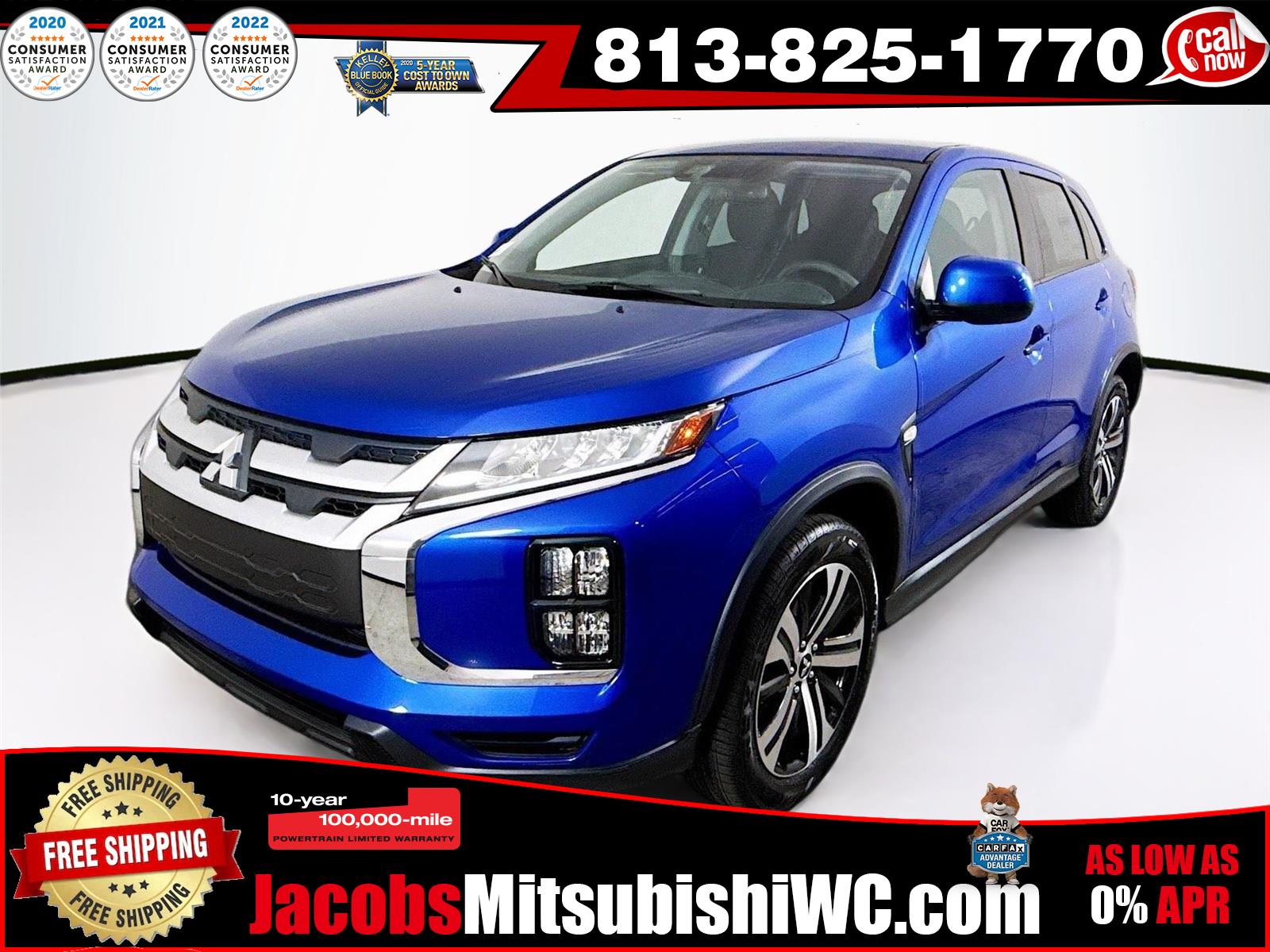 Octane Blue Metallic 2026 Mitsubishi Outlander Sport S AWC SUV / Crossover All-Wheel Drive Continuously Variable Transmission