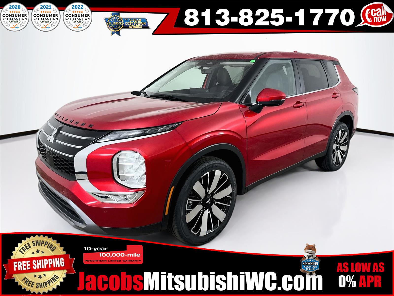 Red Diamond 2026 Mitsubishi Outlander SUV / Crossover Front-Wheel Drive Continuously Variable Transmission