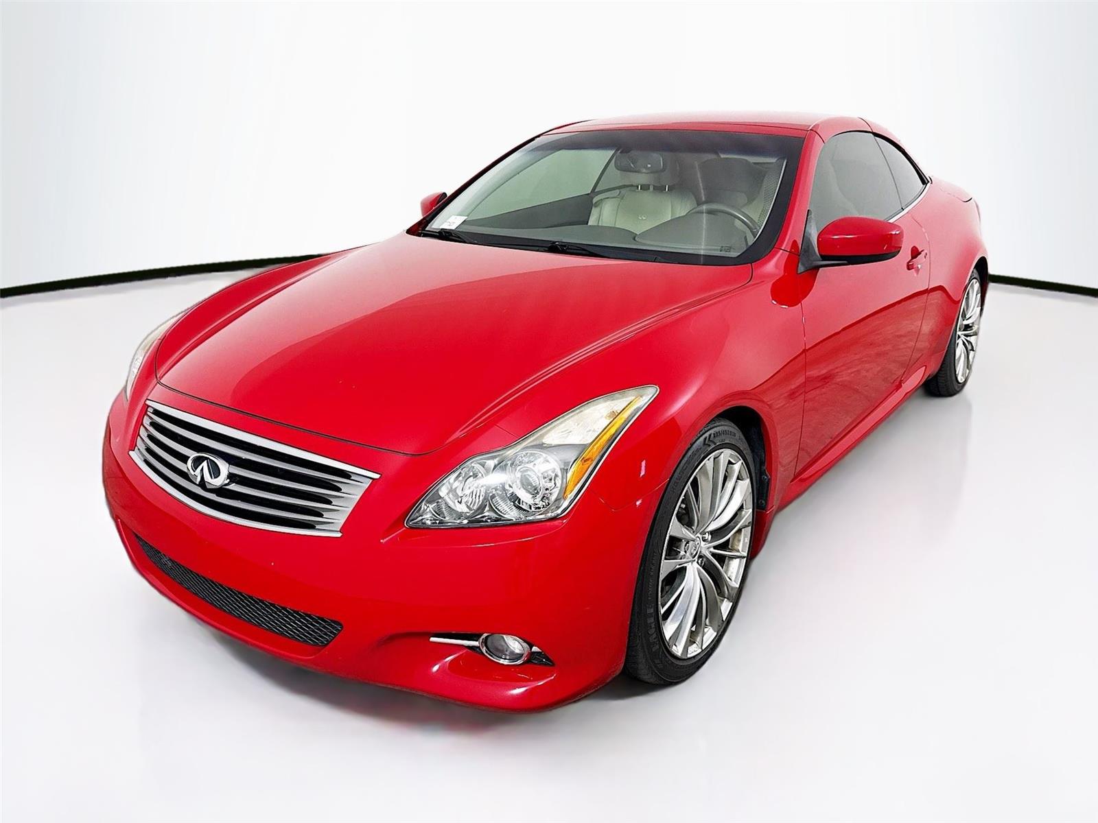 Vibrant Red 2013 INFINITI G37 Convertible RWD Convertible Rear-Wheel Drive Automatic