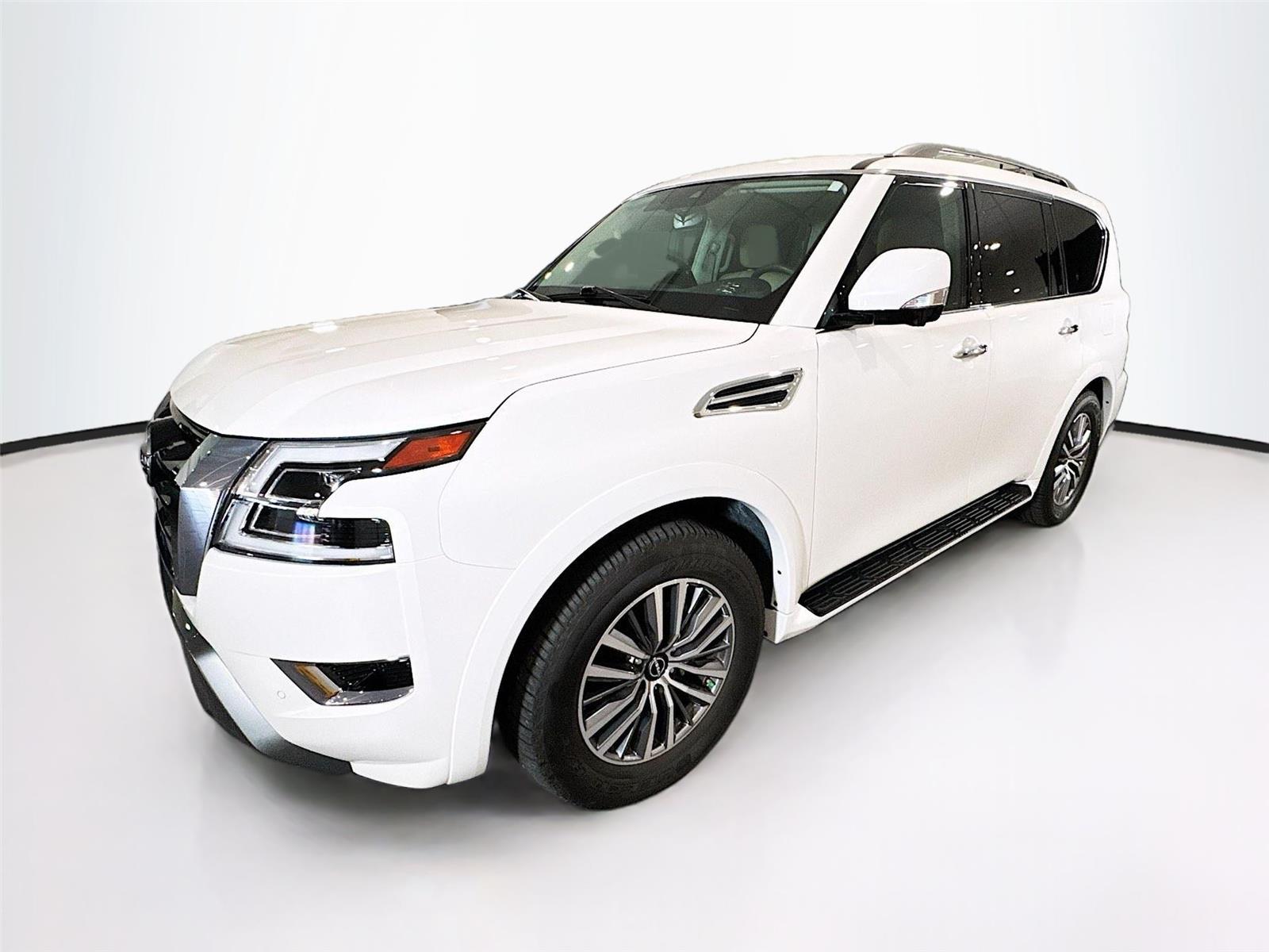 Aspen White Tricoat 2023 Nissan Armada SL 4WD SUV / Crossover Four-Wheel Drive Automatic