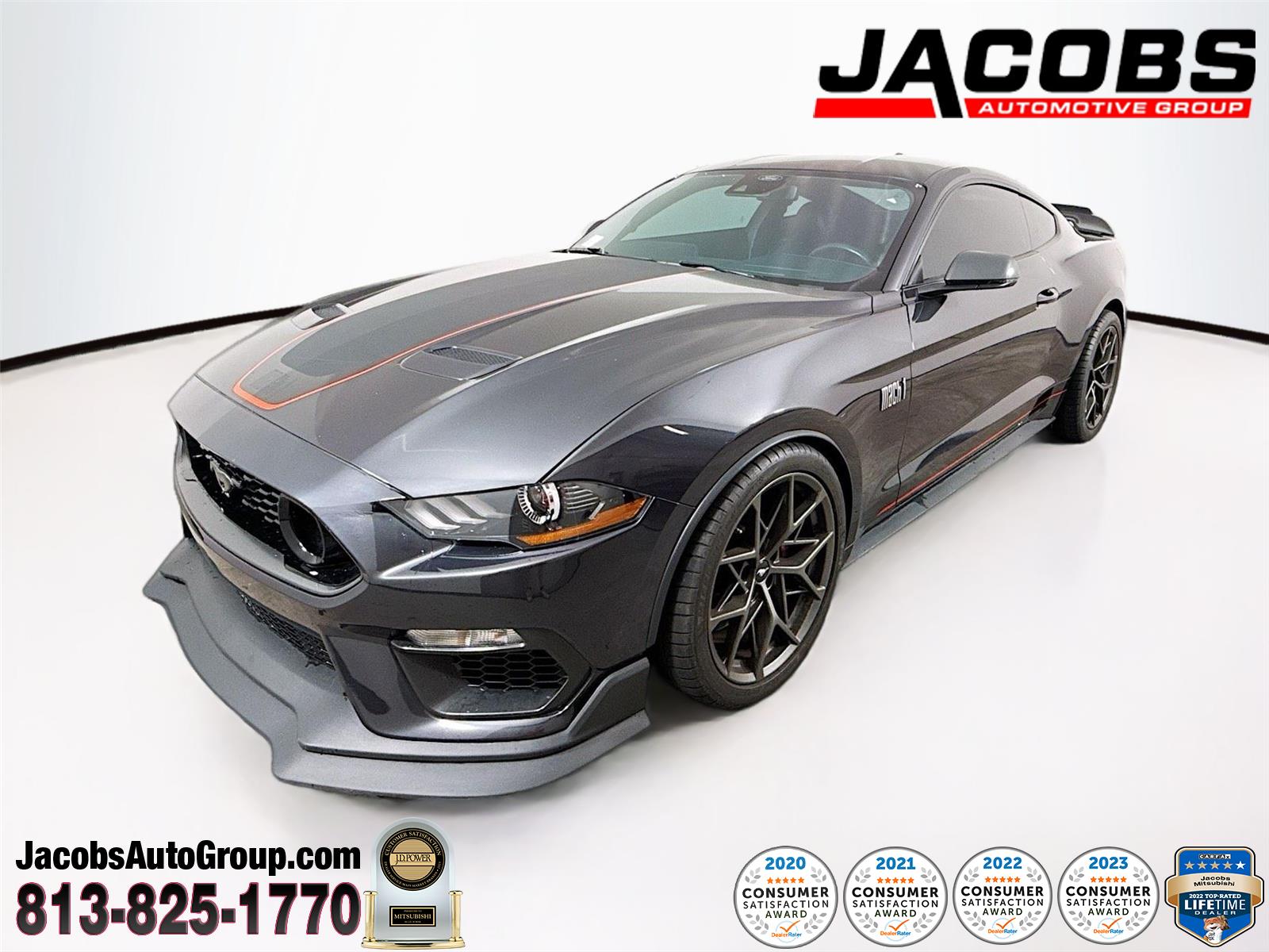 Dark Matter Gray Metallic 2023 Ford Mustang Coupe Rear-Wheel Drive Automatic