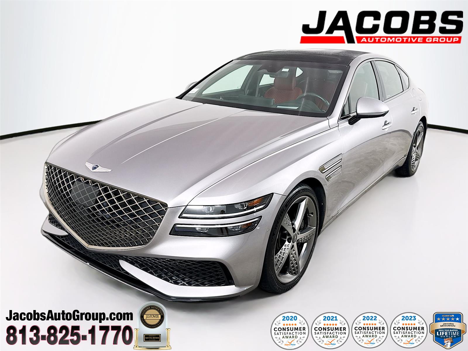 Savile Silver 2023 Genesis G80 3.5T Sport AWD Sedan All-Wheel Drive Automatic