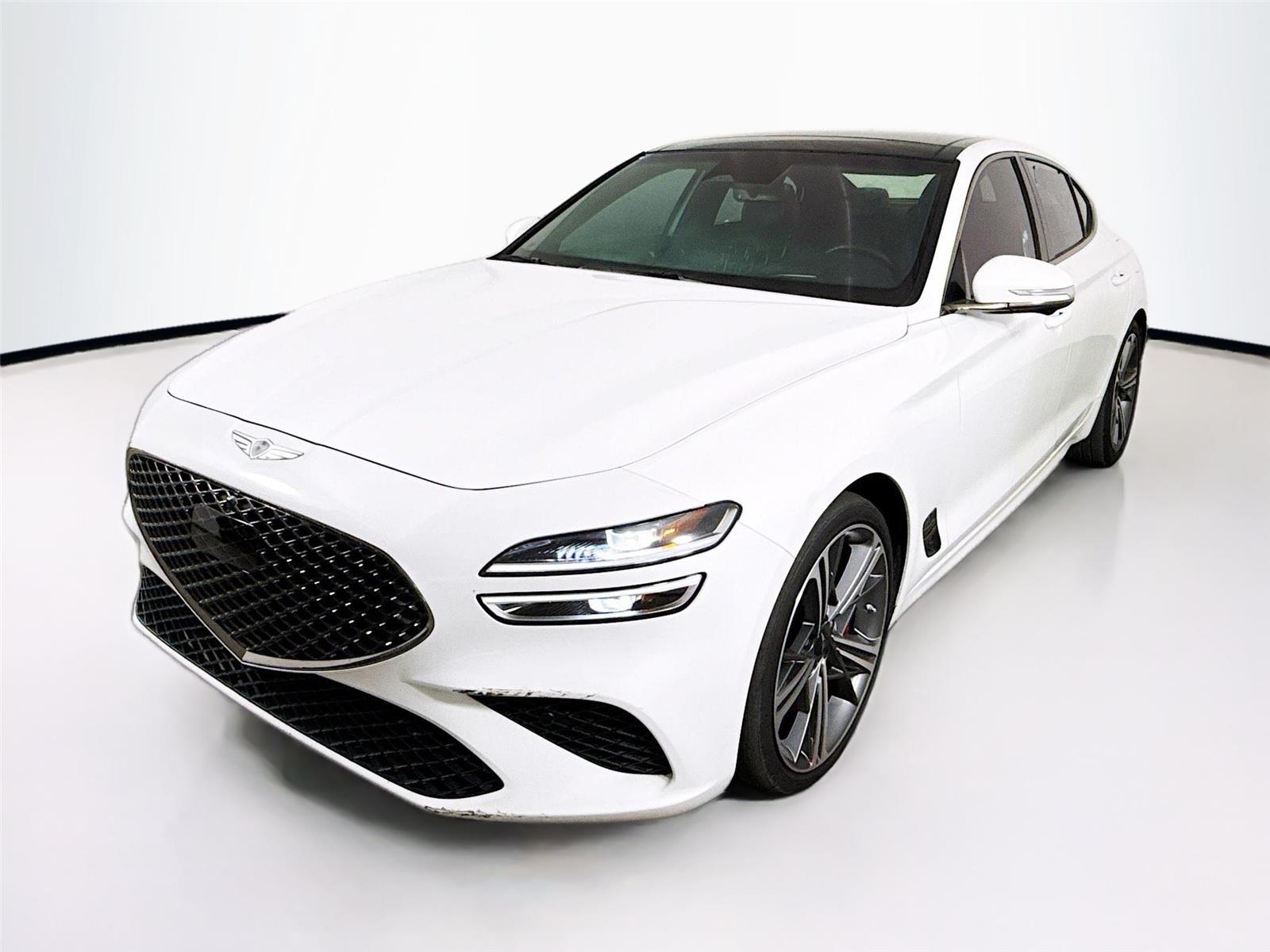 Uyuni White 2025 Genesis G70 3.3T Sport Advanced RWD Sedan Rear-Wheel Drive Automatic