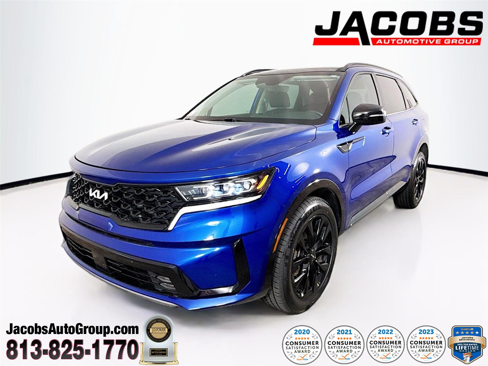 Sapphire Blue 2022 Kia Sorento SX AWD SUV / Crossover All-Wheel Drive Automatic