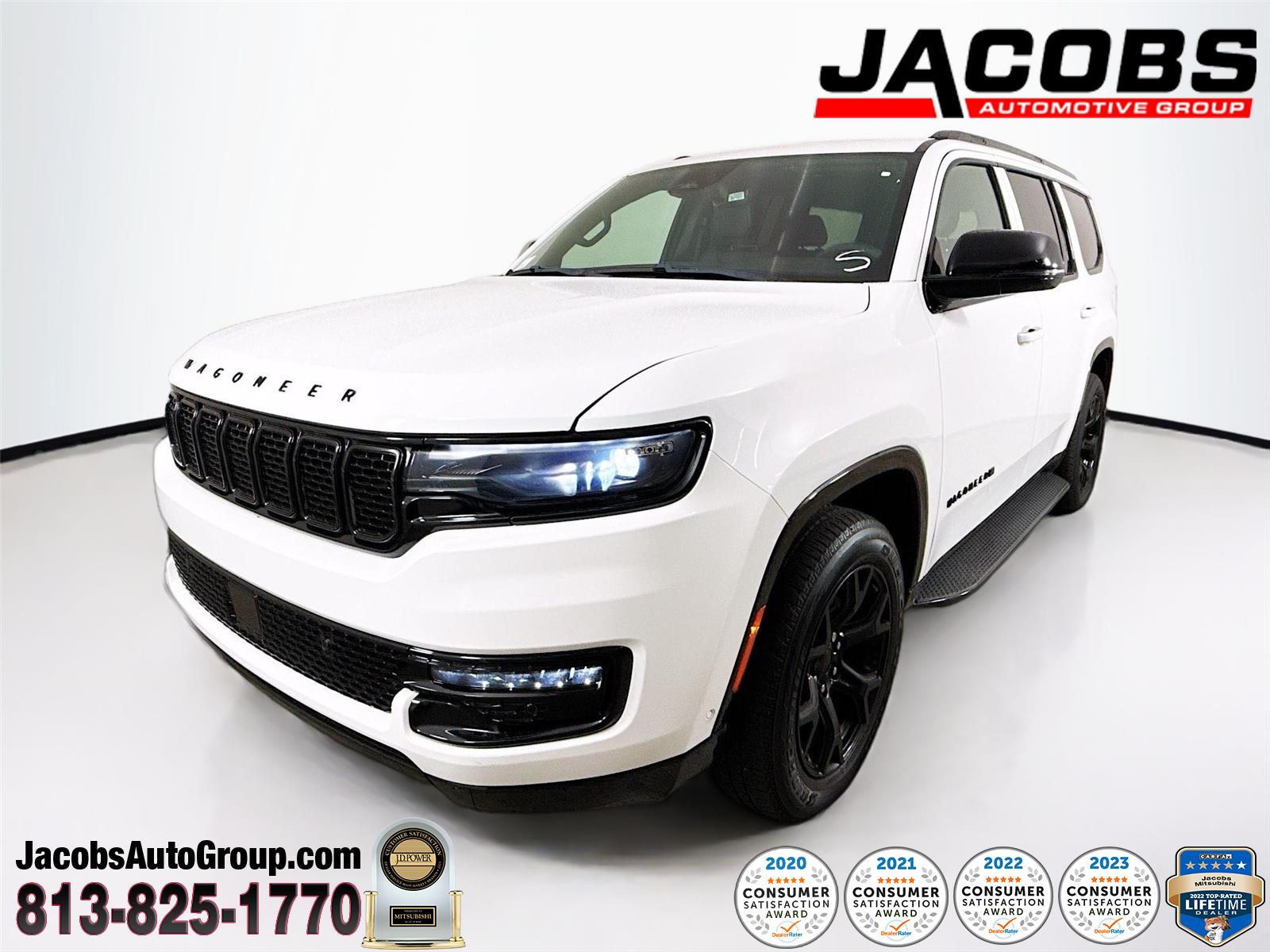 Bright White Clearcoat 2023 Jeep Wagoneer Series II RWD SUV / Crossover 4X2 8-Speed Automatic