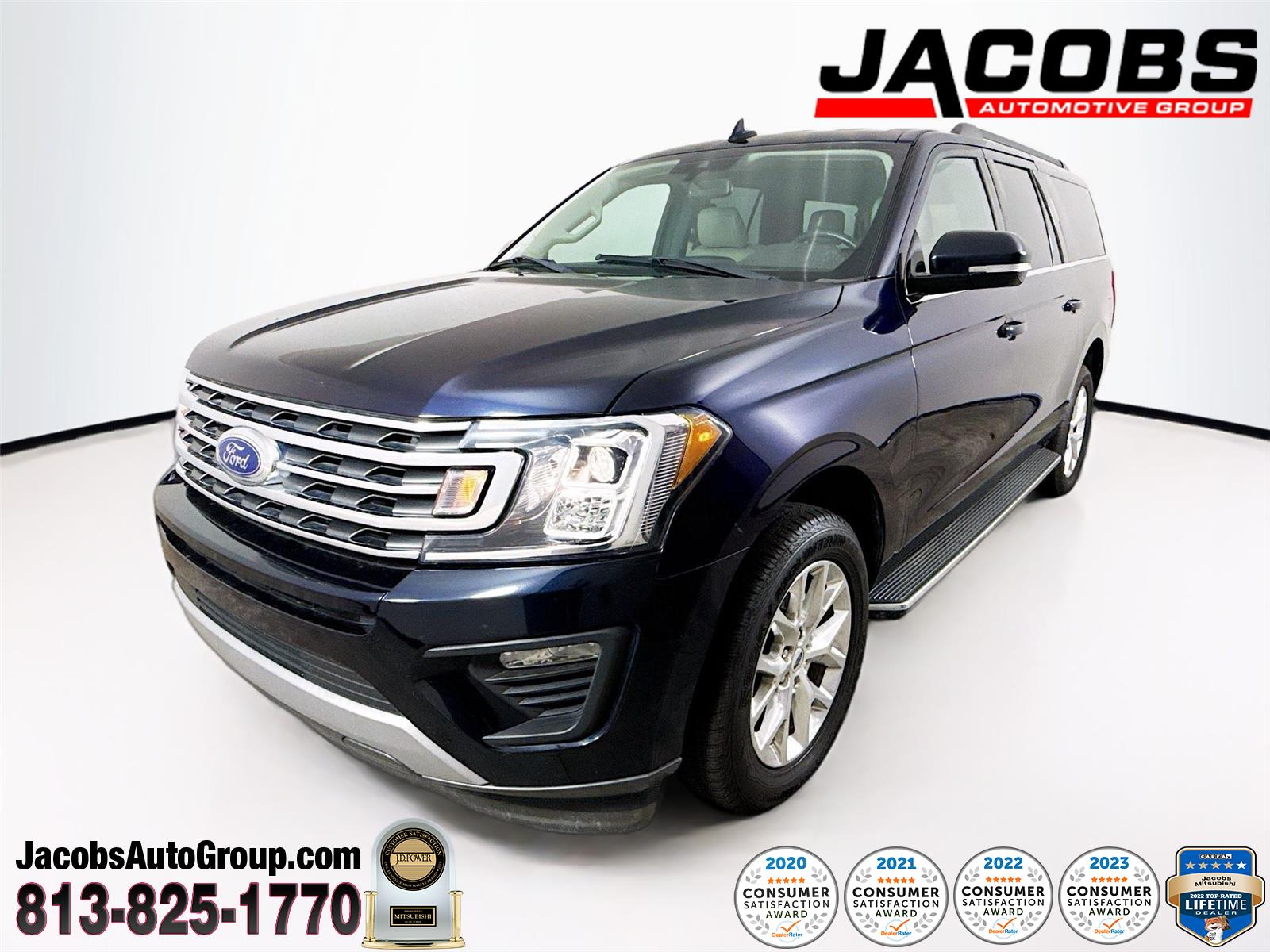 Antimatter Blue Metallic 2021 Ford Expedition MAX XLT RWD SUV / Crossover 4X2 Automatic