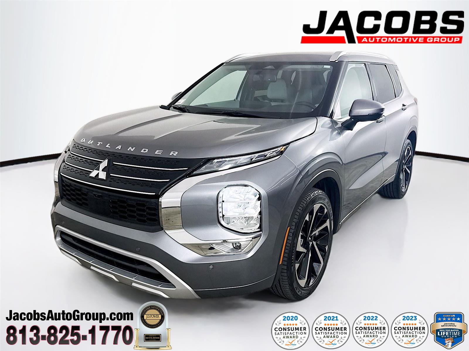 Mercury Gray Metallic 2023 Mitsubishi Outlander SEL FWD SUV / Crossover Front-Wheel Drive Continuously Variable Transmission