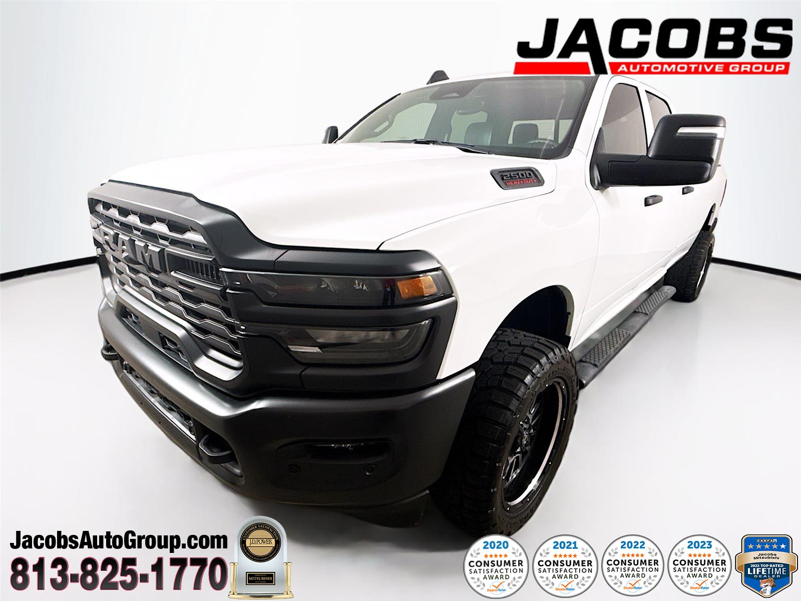Bright White Clearcoat 2025 RAM 2500 Tradesman Crew Cab LB 4WD Pickup Truck Four-Wheel Drive 8-Speed Automatic