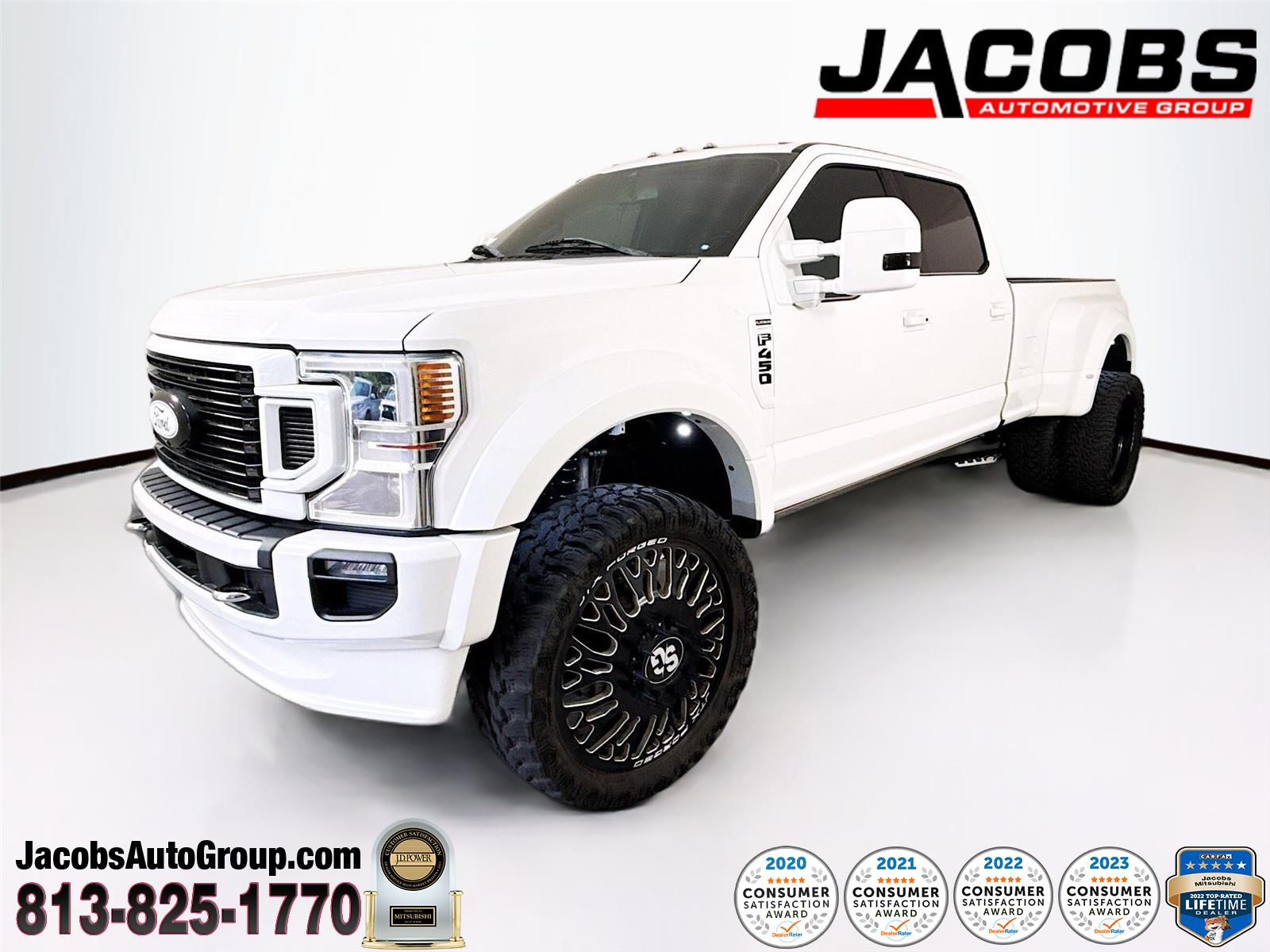 Star White Metallic Tri-Coat 2022 Ford F-450 Super Duty Pickup Truck Four-Wheel Drive Automatic