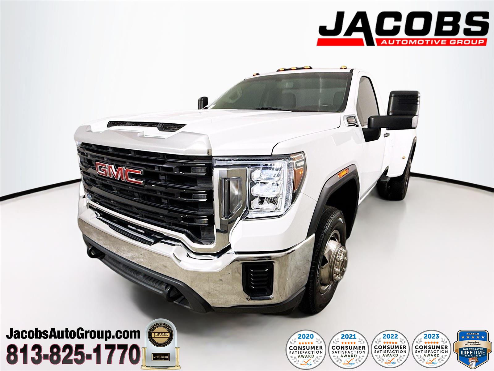 Summit White 2023 GMC Sierra 3500HD Pickup Truck 4X2 6-Speed Automatic