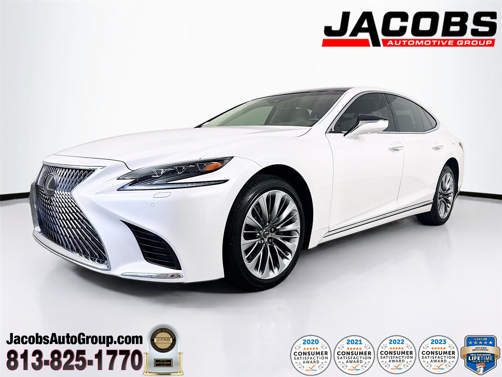 Eminent White Pearl 2018 Lexus LS 500 AWD Sedan All-Wheel Drive Automatic