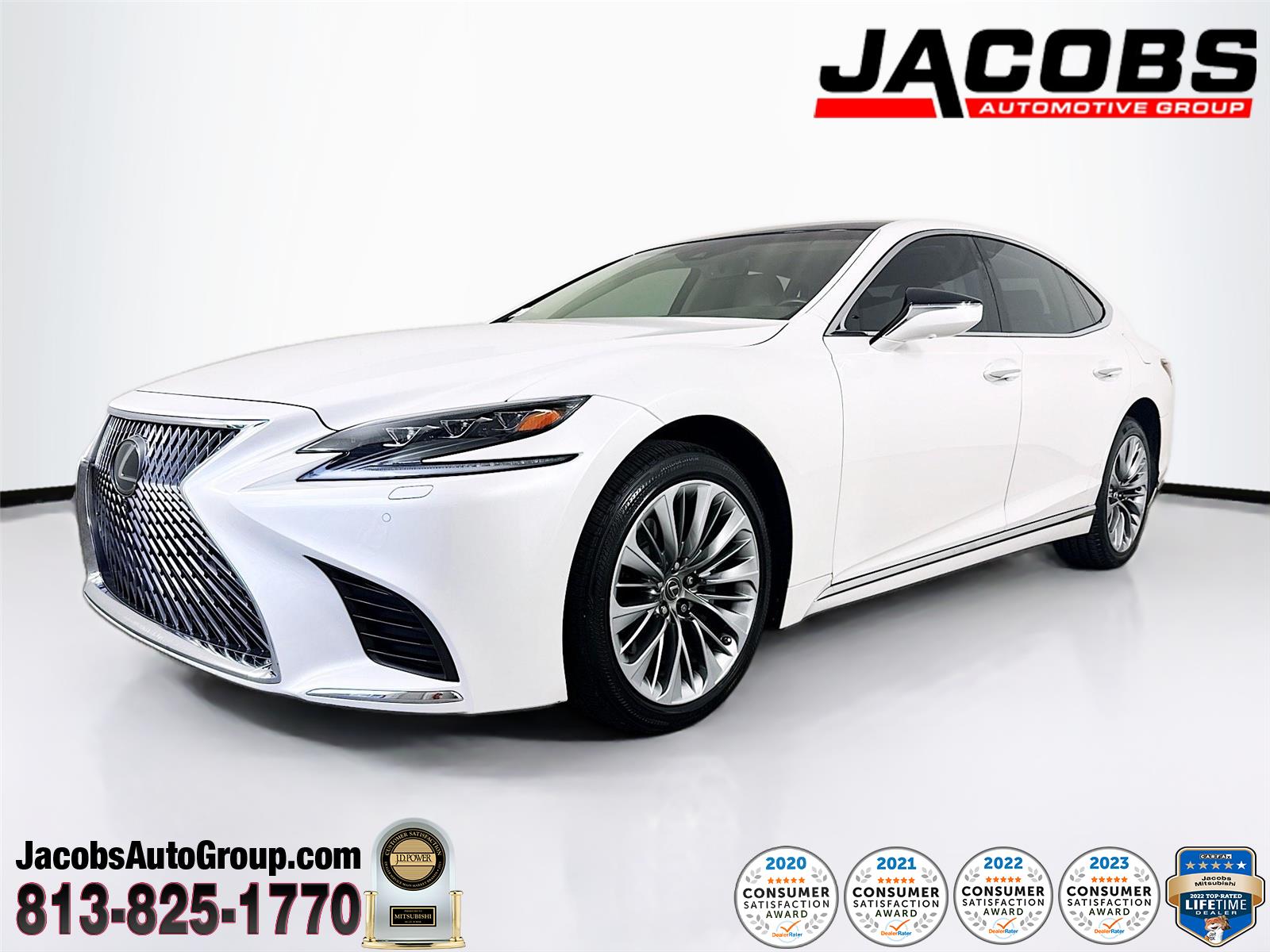 Eminent White Pearl 2018 Lexus LS 500 AWD Sedan All-Wheel Drive Automatic