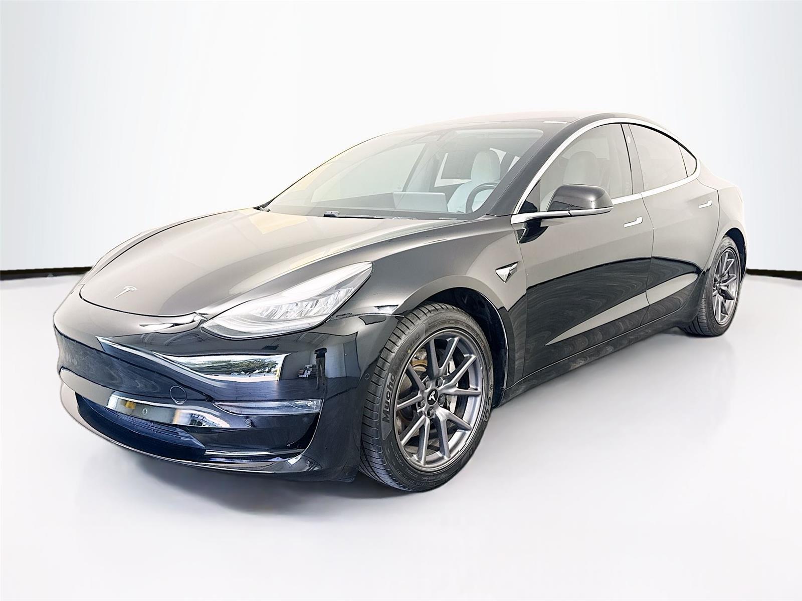 Obsidian Black Metallic 2018 Tesla Model 3 Long Range AWD Sedan All-Wheel Drive Automatic
