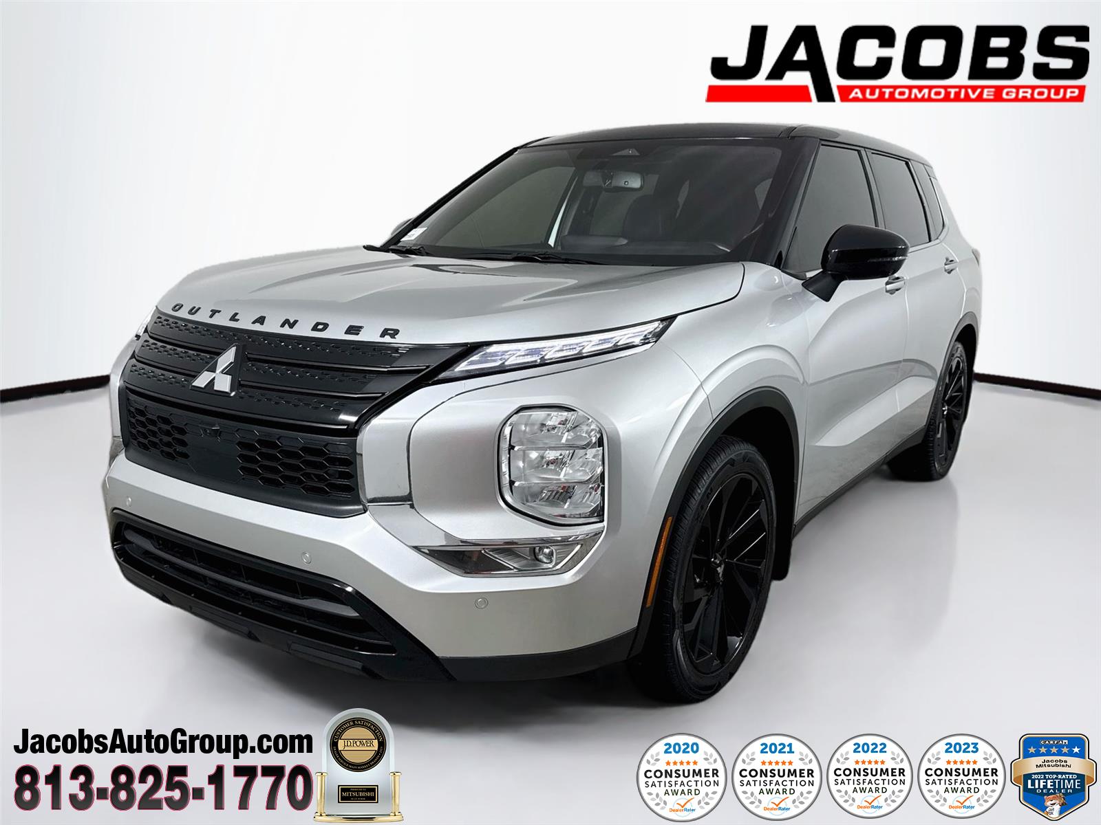 Alloy Silver Metallic 2023 Mitsubishi Outlander SEL Black Edition FWD SUV / Crossover Front-Wheel Drive Continuously Variable Transmission