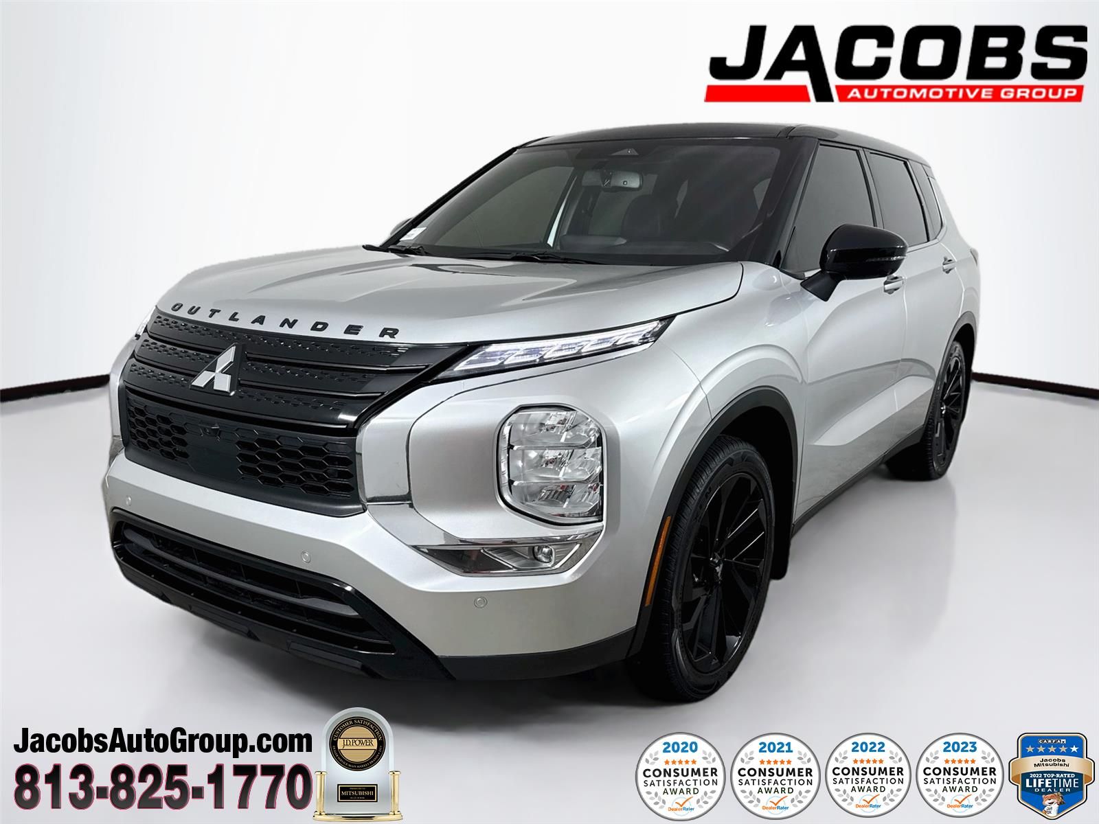 Alloy Silver Metallic 2023 Mitsubishi Outlander SEL Black Edition FWD SUV / Crossover Front-Wheel Drive Continuously Variable Transmission