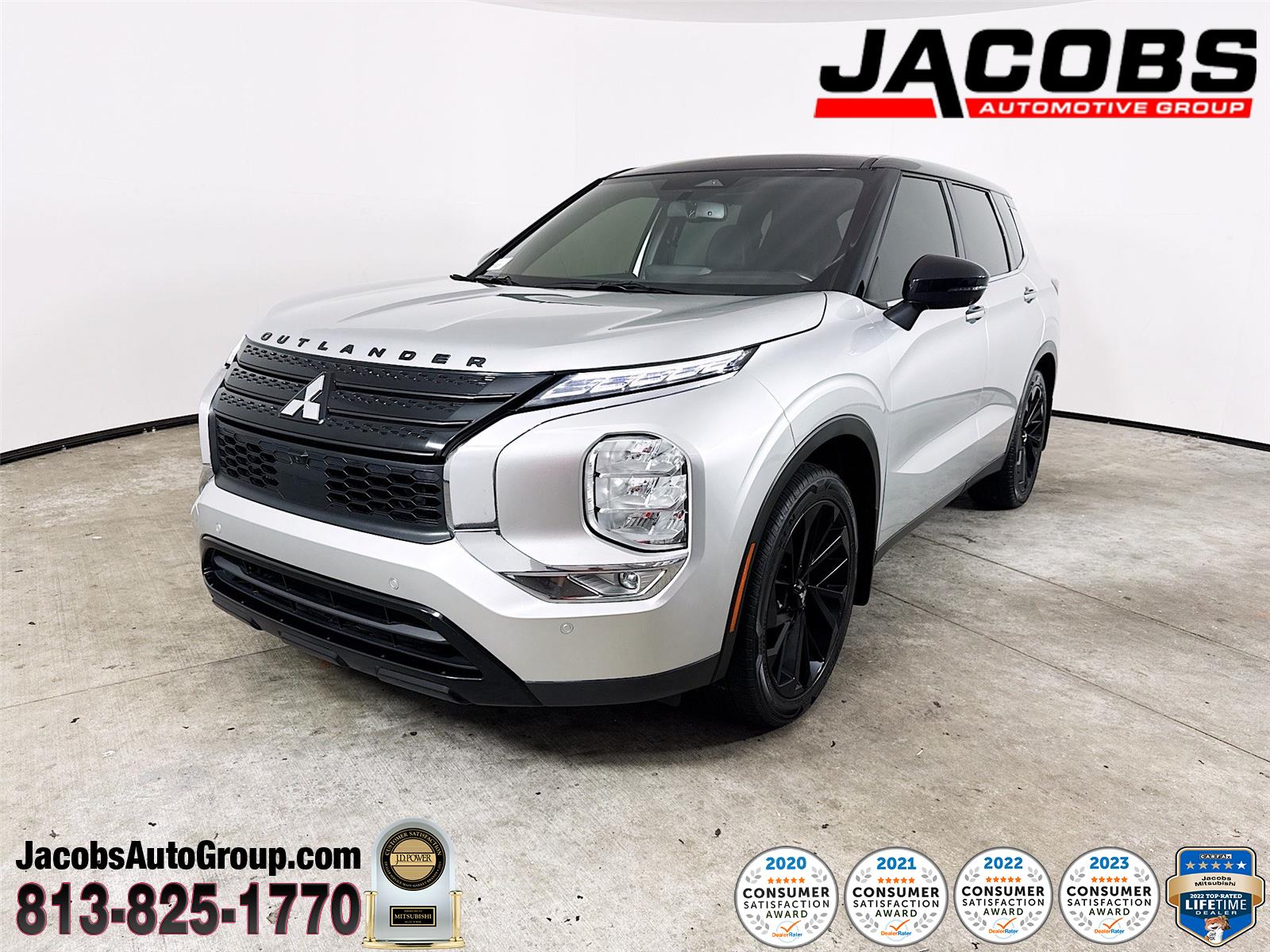 Alloy Silver Metallic 2023 Mitsubishi Outlander SEL Black Edition FWD SUV / Crossover Front-Wheel Drive Continuously Variable Transmission