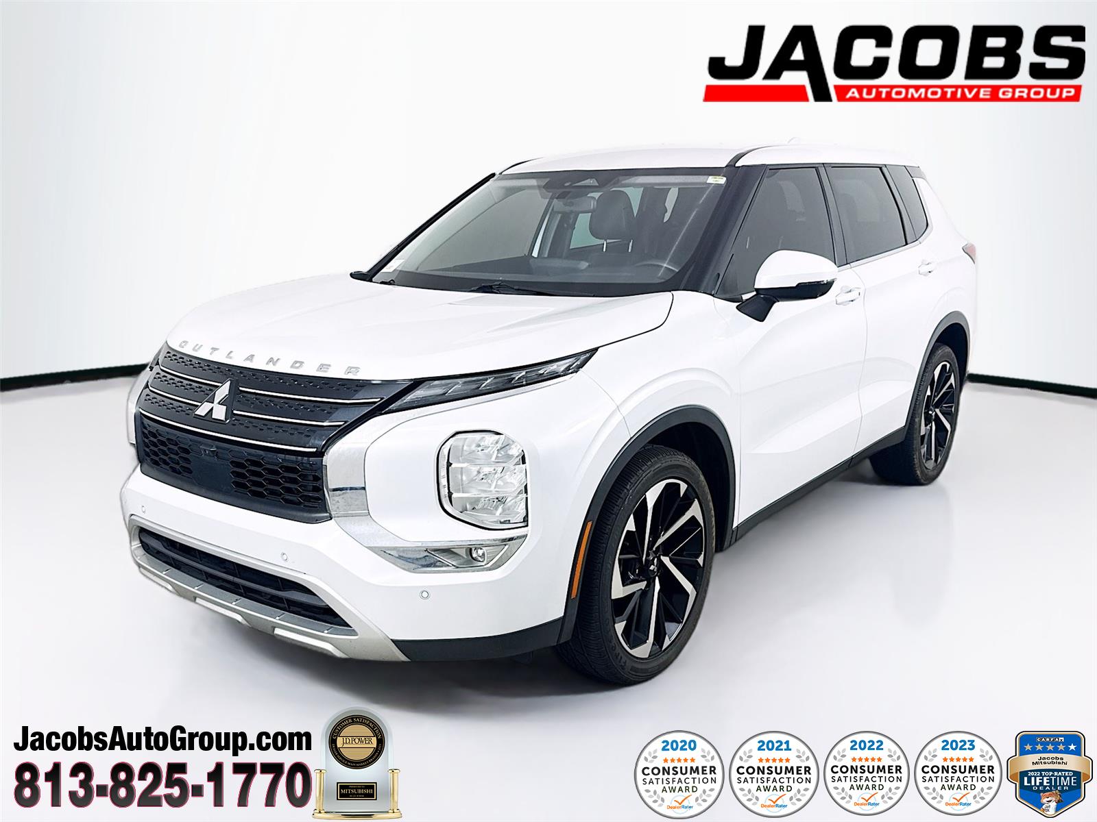 White Diamond 2023 Mitsubishi Outlander SUV / Crossover Front-Wheel Drive Continuously Variable Transmission