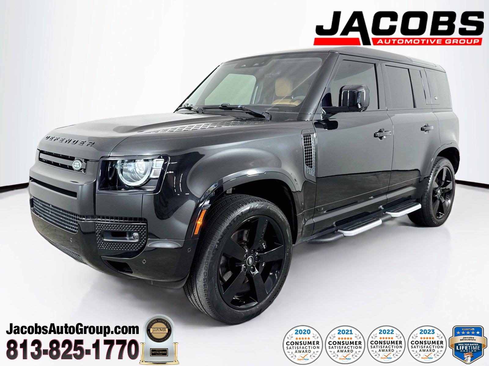 Santorini Black Metallic 2023 Land Rover Defender SUV / Crossover All-Wheel Drive Automatic