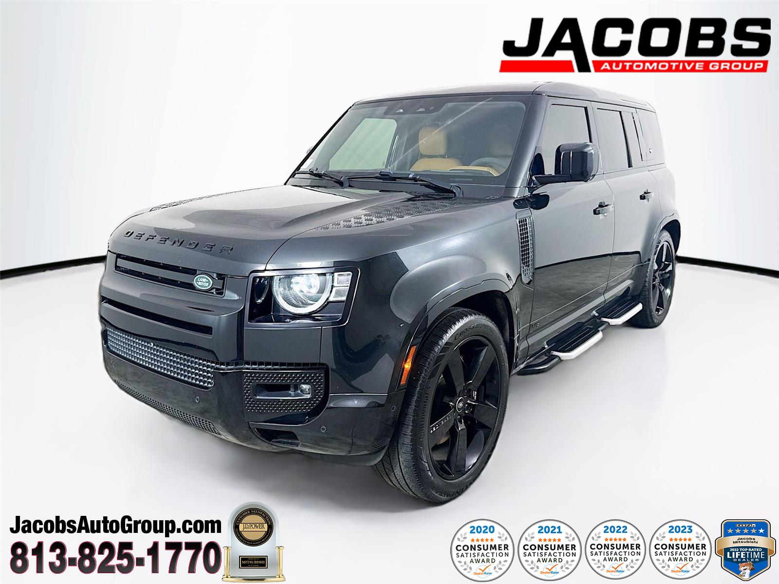 Santorini Black Metallic 2023 Land Rover Defender SUV / Crossover All-Wheel Drive Automatic