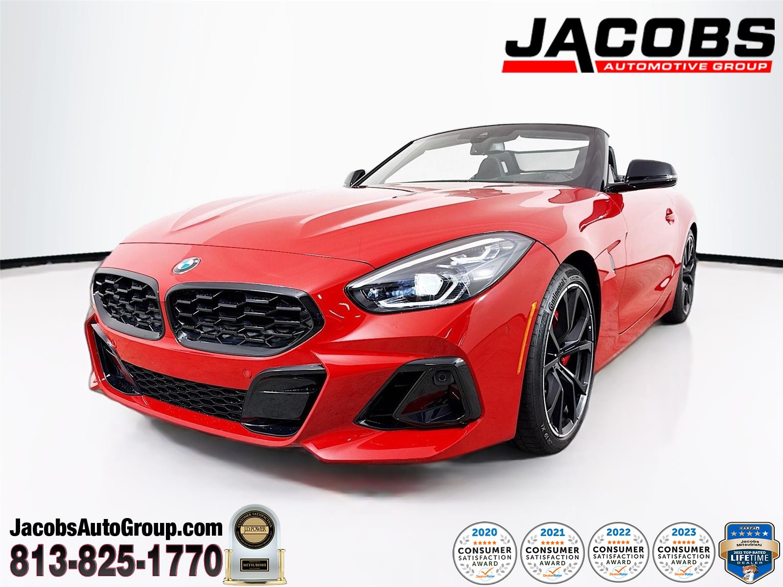 San Francisco Red Metallic 2025 BMW Z4 Convertible Rear-Wheel Drive Manual