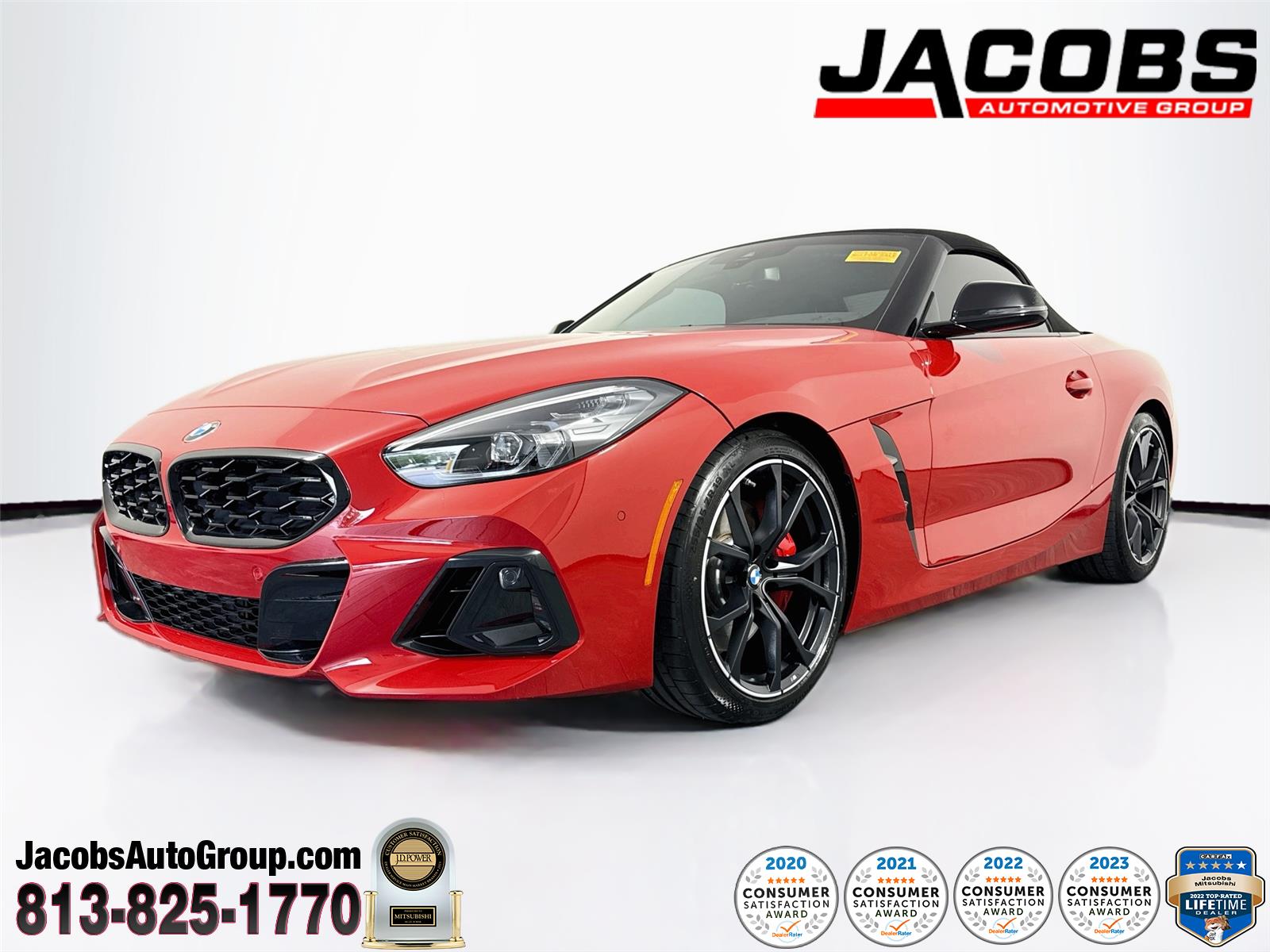 San Francisco Red Metallic 2025 BMW Z4 M40i RWD Convertible Rear-Wheel Drive Manual