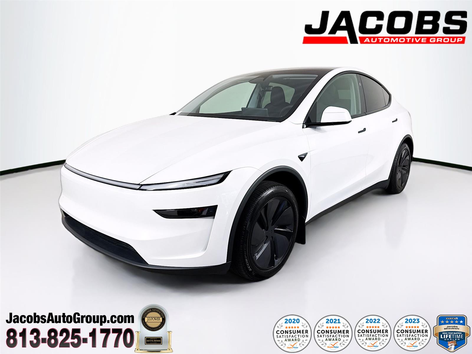 Pearl White Multi-Coat 2026 Tesla Model Y Premium RWD SUV / Crossover Rear-Wheel Drive Automatic