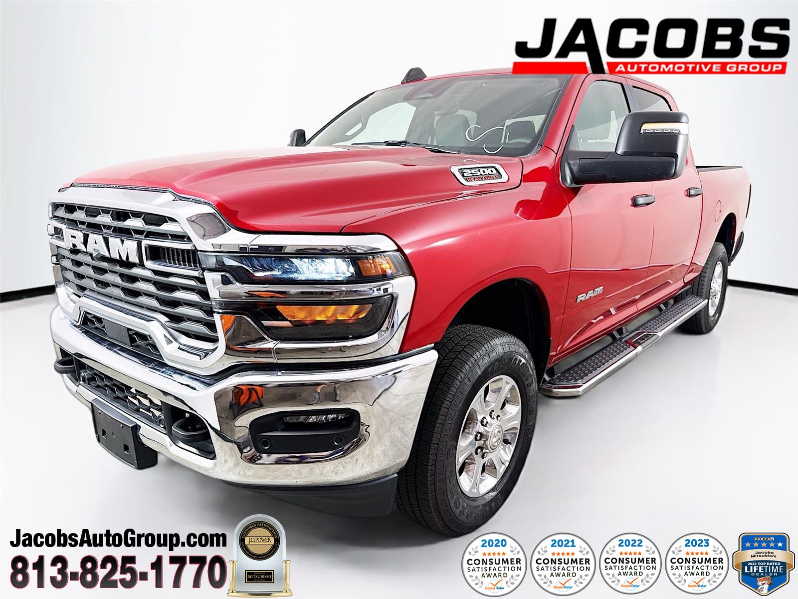 Molten Red Pearlcoat 2026 RAM 2500 Big Horn Crew Cab 4WD Pickup Truck Four-Wheel Drive 8-Speed Automatic