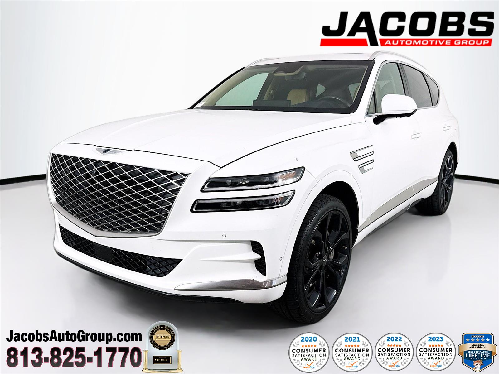 White 2022 Genesis GV80 3.5T Prestige Signature AWD SUV / Crossover All-Wheel Drive