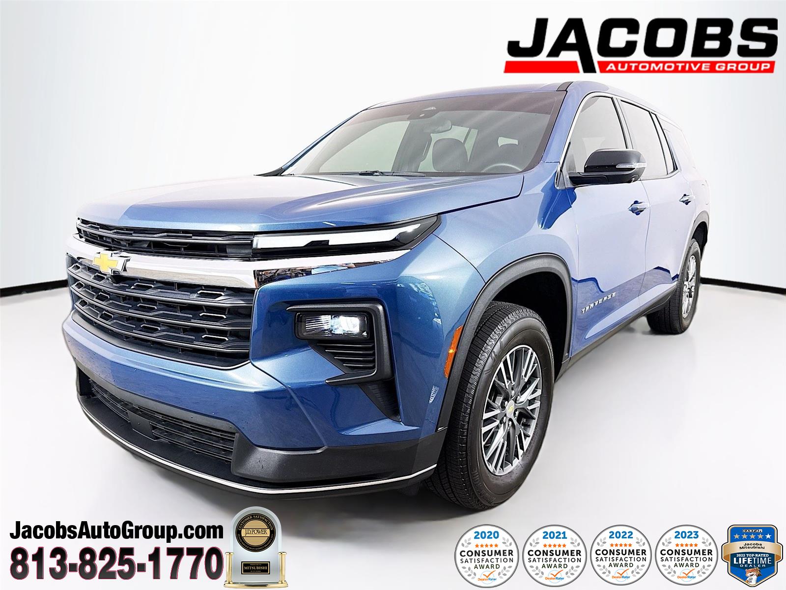 Lakeshore Blue Metallic 2024 Chevrolet Traverse SUV / Crossover Front-Wheel Drive 8-Speed Automatic
