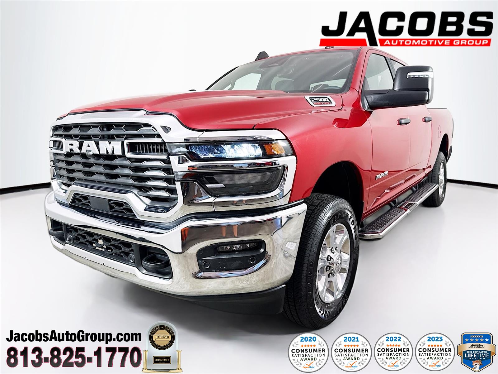 Molten Red Pearlcoat 2026 RAM 2500 Pickup Truck Four-Wheel Drive 8-Speed Automatic