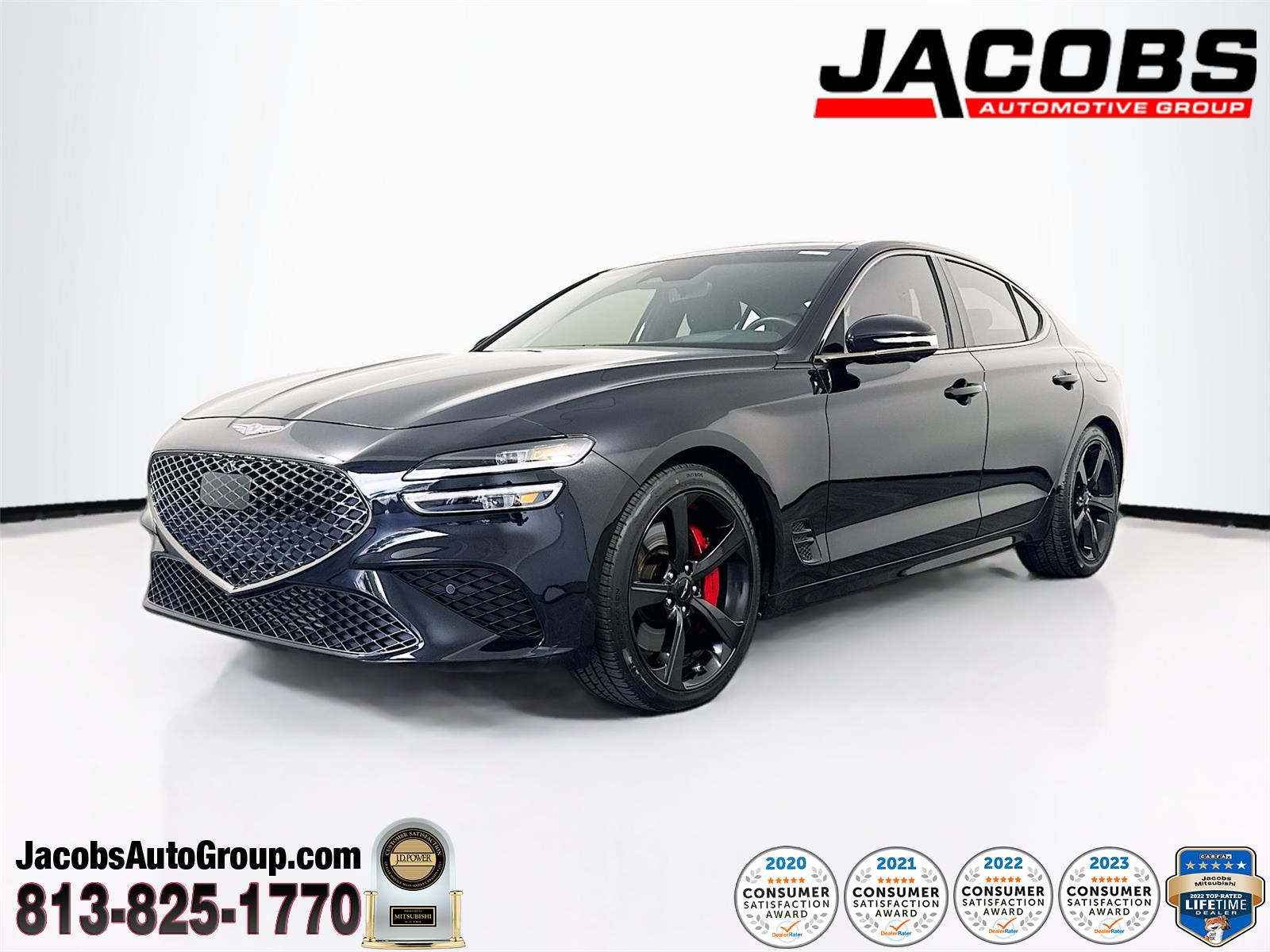 Black 2026 Genesis G70 3.3T Sport Prestige RWD Sedan Rear-Wheel Drive Automatic