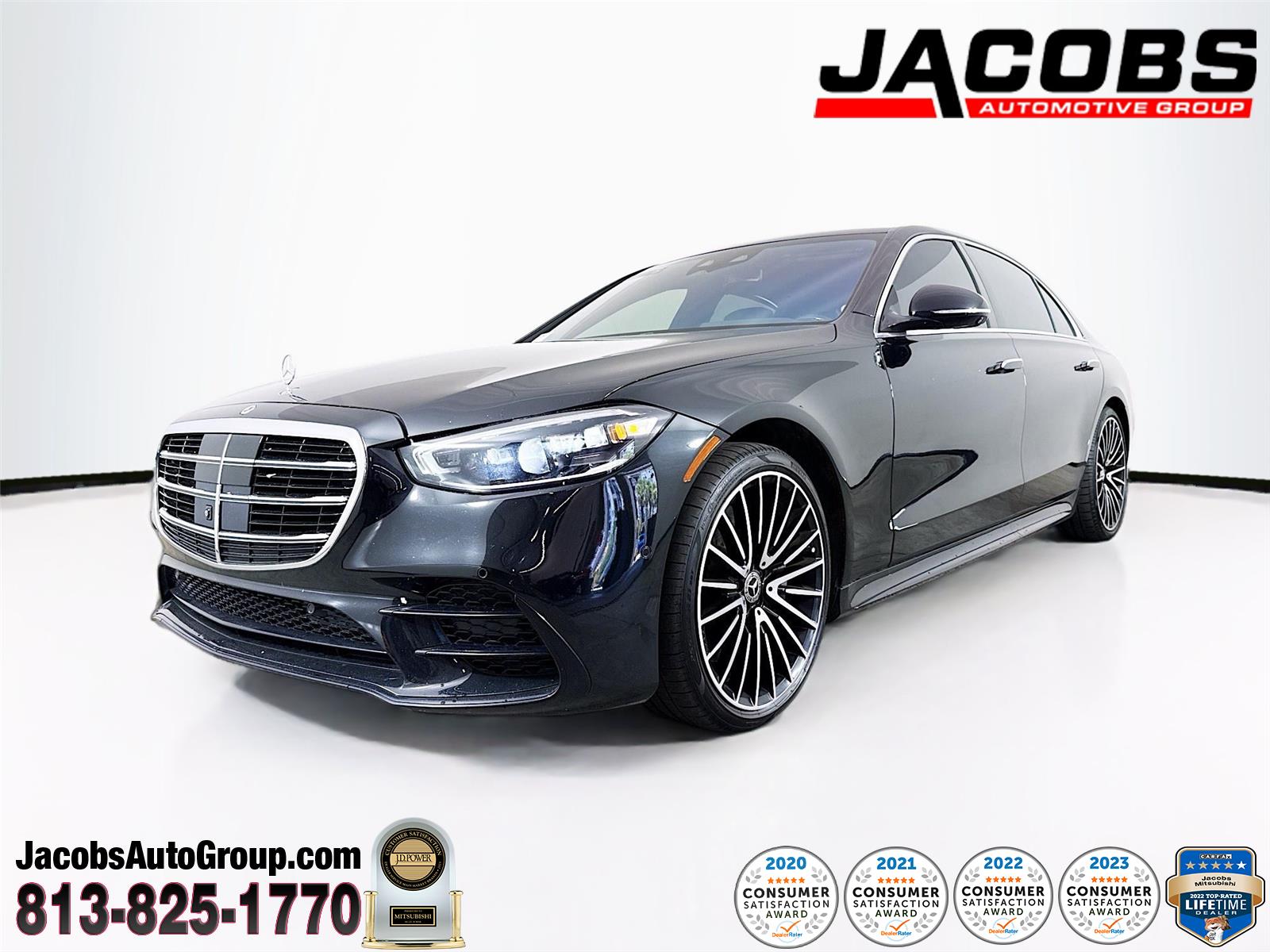 Obsidian Black 2022 Mercedes-Benz S-Class Sedan All-Wheel Drive Automatic
