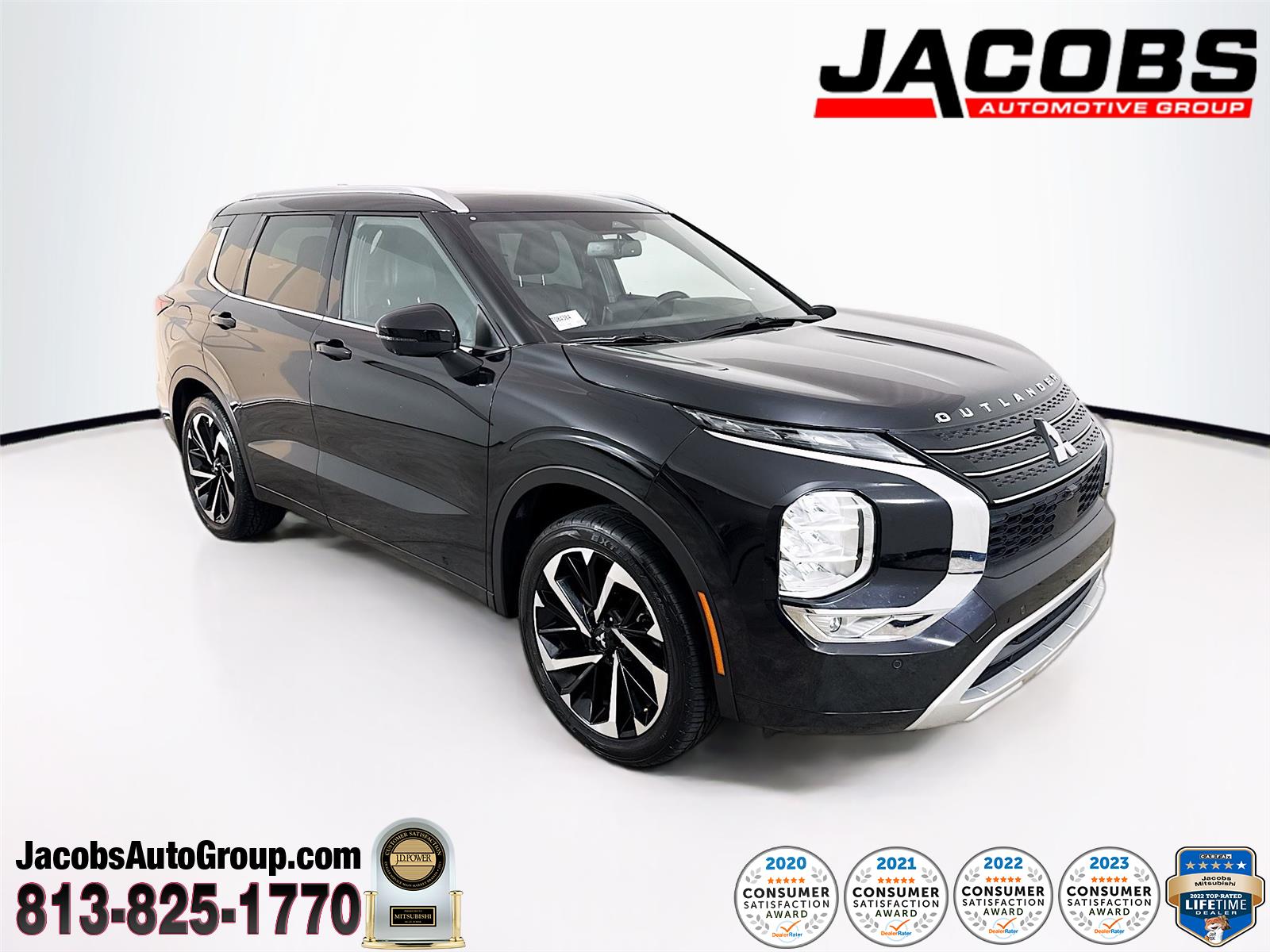 Labrador Black Pearl 2022 Mitsubishi Outlander SUV / Crossover Front-Wheel Drive Continuously Variable Transmission