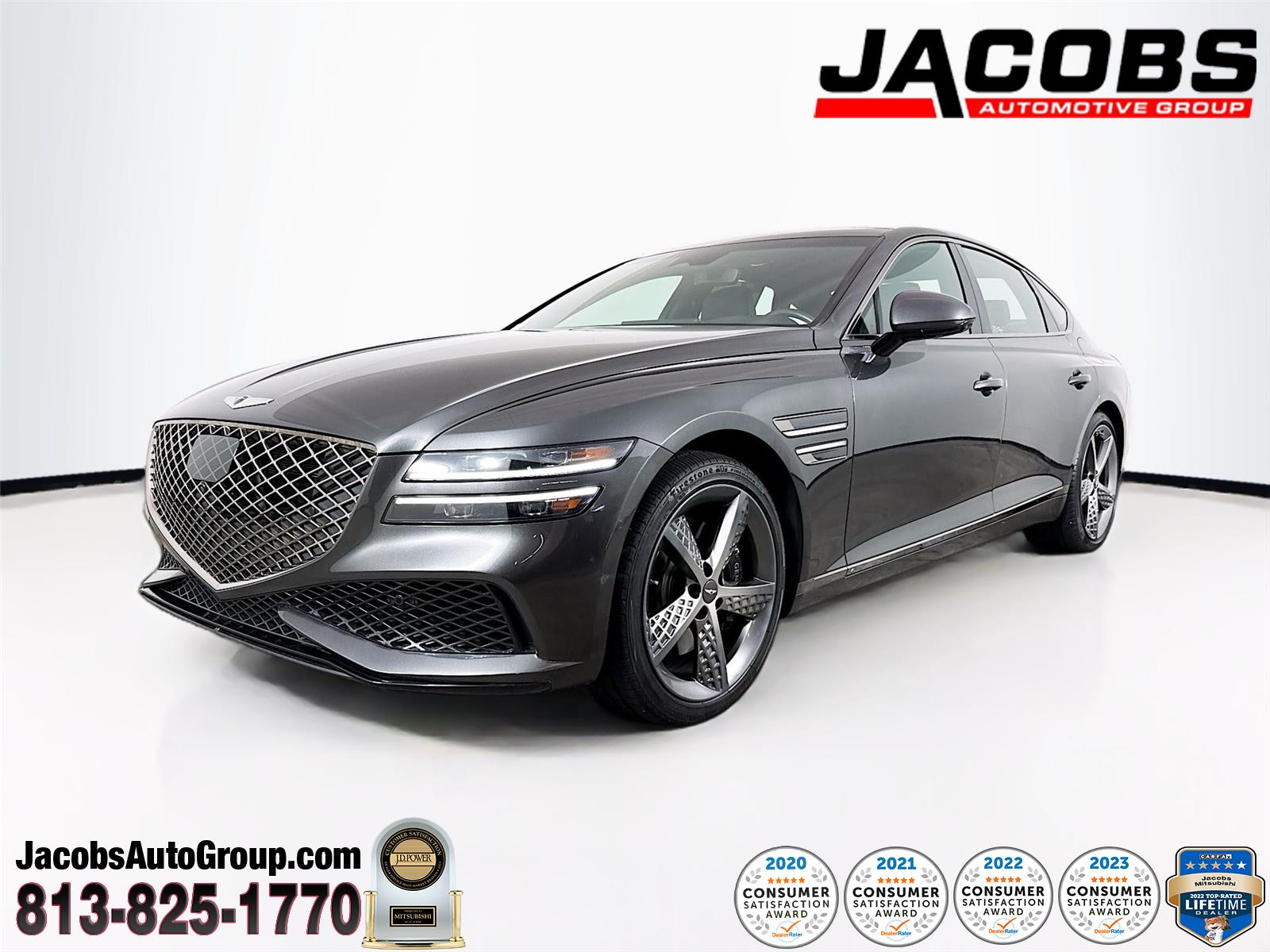 Vik Black 2024 Genesis G80 Sedan All-Wheel Drive 8-Speed Automatic