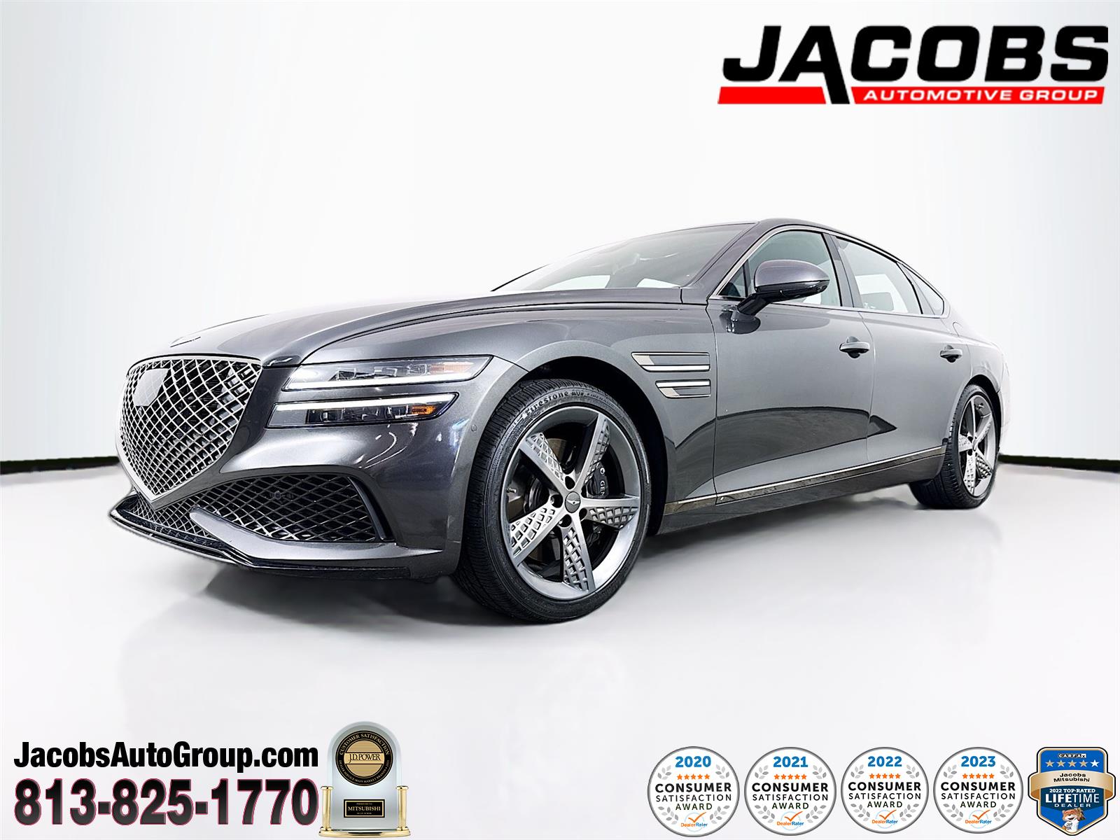 Black 2024 Genesis G80 3.5T Sport AWD Sedan All-Wheel Drive