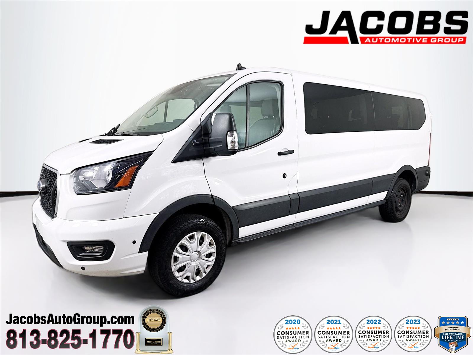 Oxford White 2024 Ford Transit Passenger Van Rear-Wheel Drive