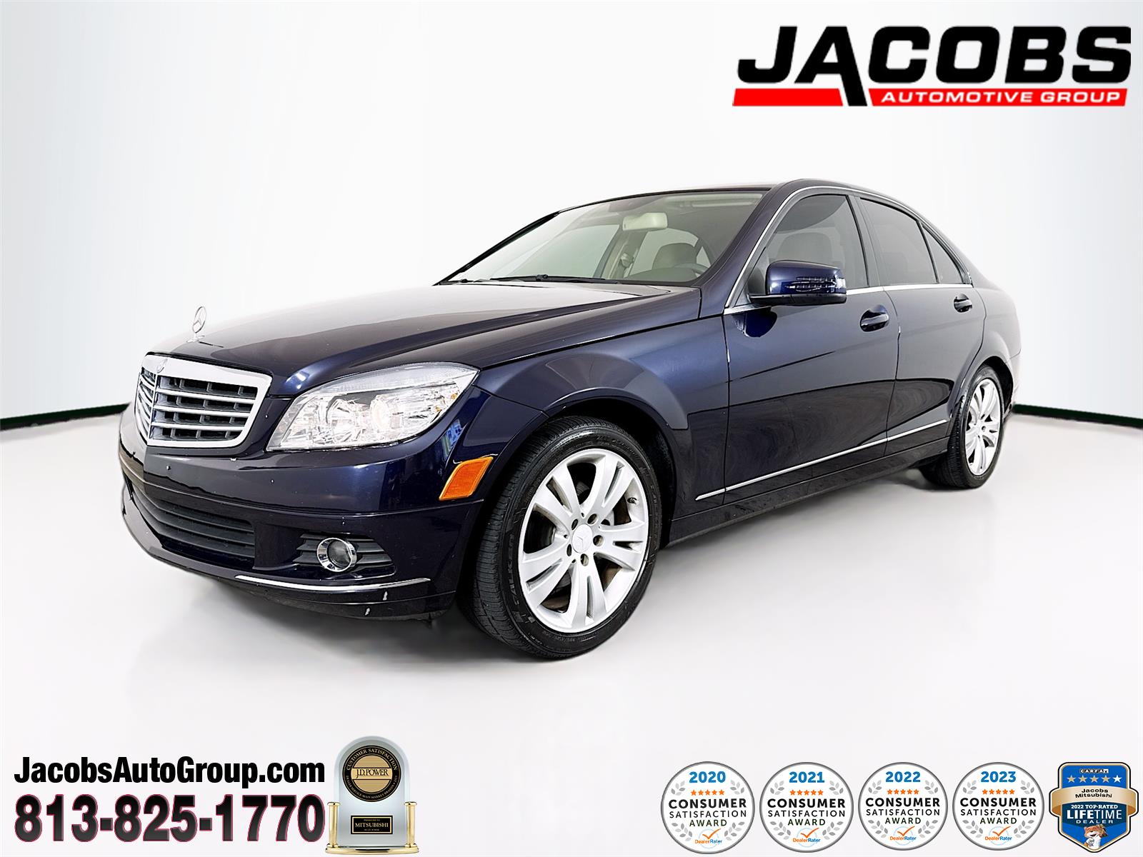 Quartz Blue 2010 Mercedes-Benz C-Class Sedan All-Wheel Drive Automatic