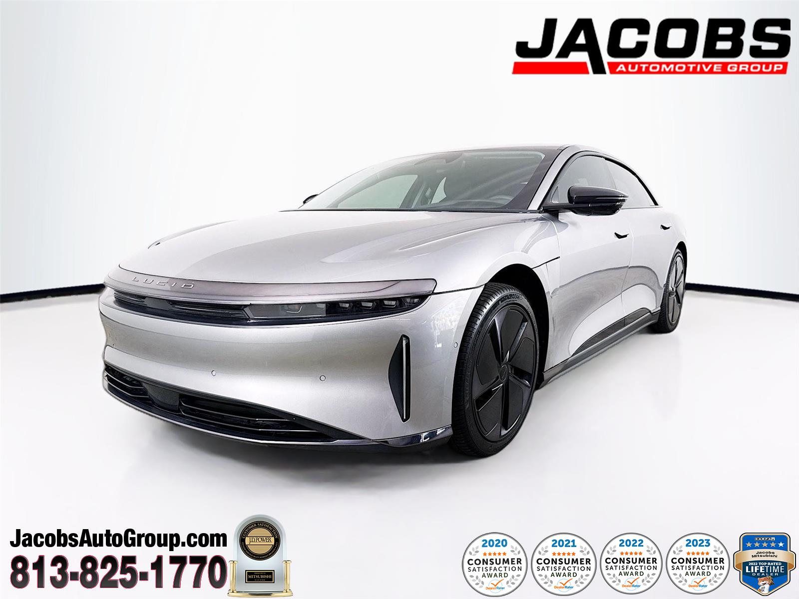 Gray (Quantum Grey Metallic) 2025 Lucid Air Sedan Rear-Wheel Drive Automatic