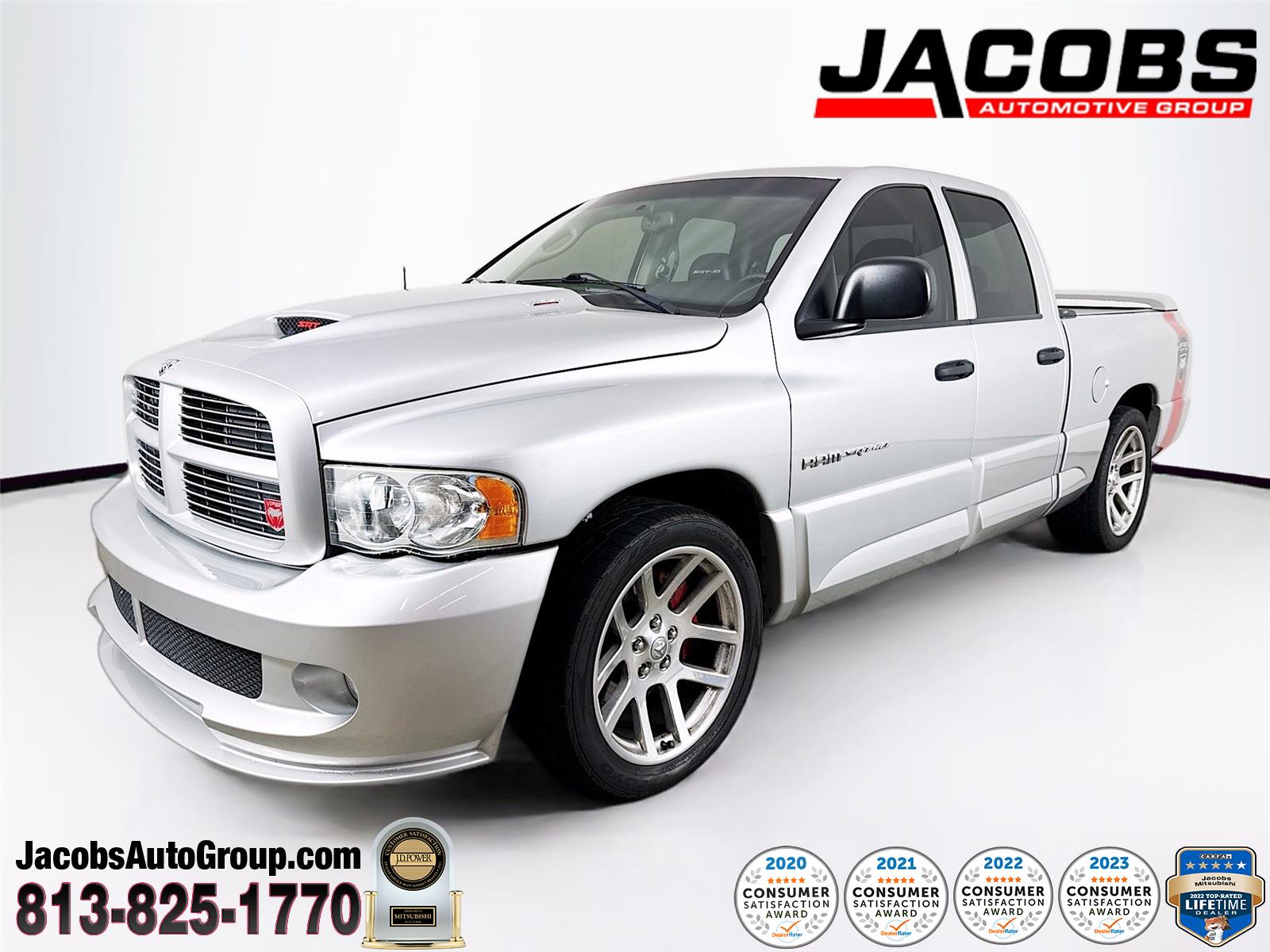 Bright Silver Metallic 2005 Dodge RAM 1500 Pickup Truck Rear-Wheel Drive 4-Speed Automatic