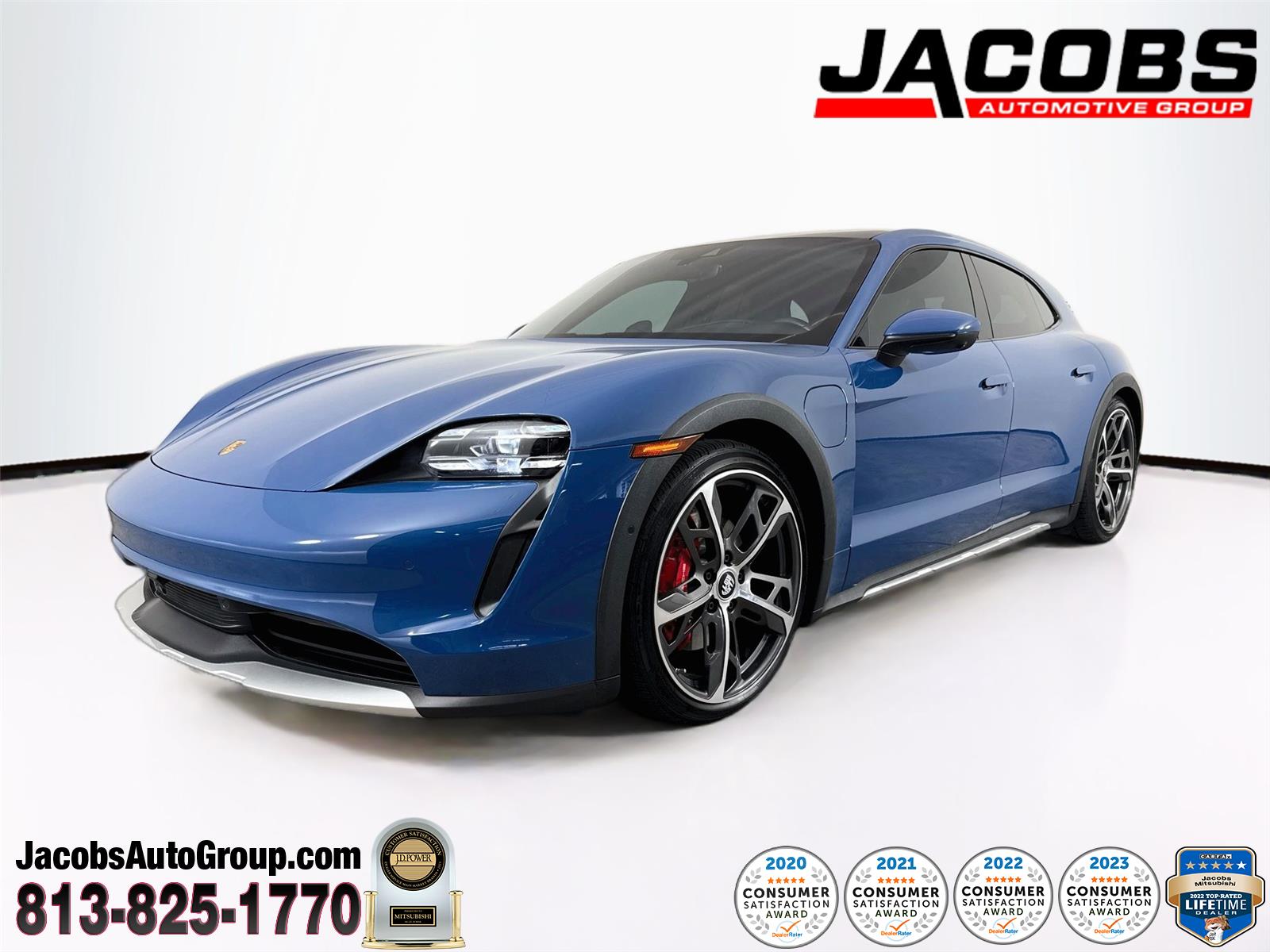 Neptune Blue 2024 Porsche Taycan Wagon All-Wheel Drive Automatic