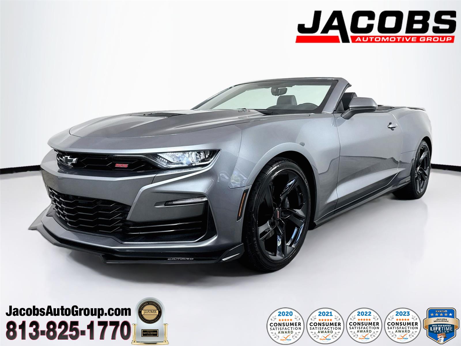 Satin Steel Gray Metallic 2021 Chevrolet Camaro Convertible Rear-Wheel Drive Automatic