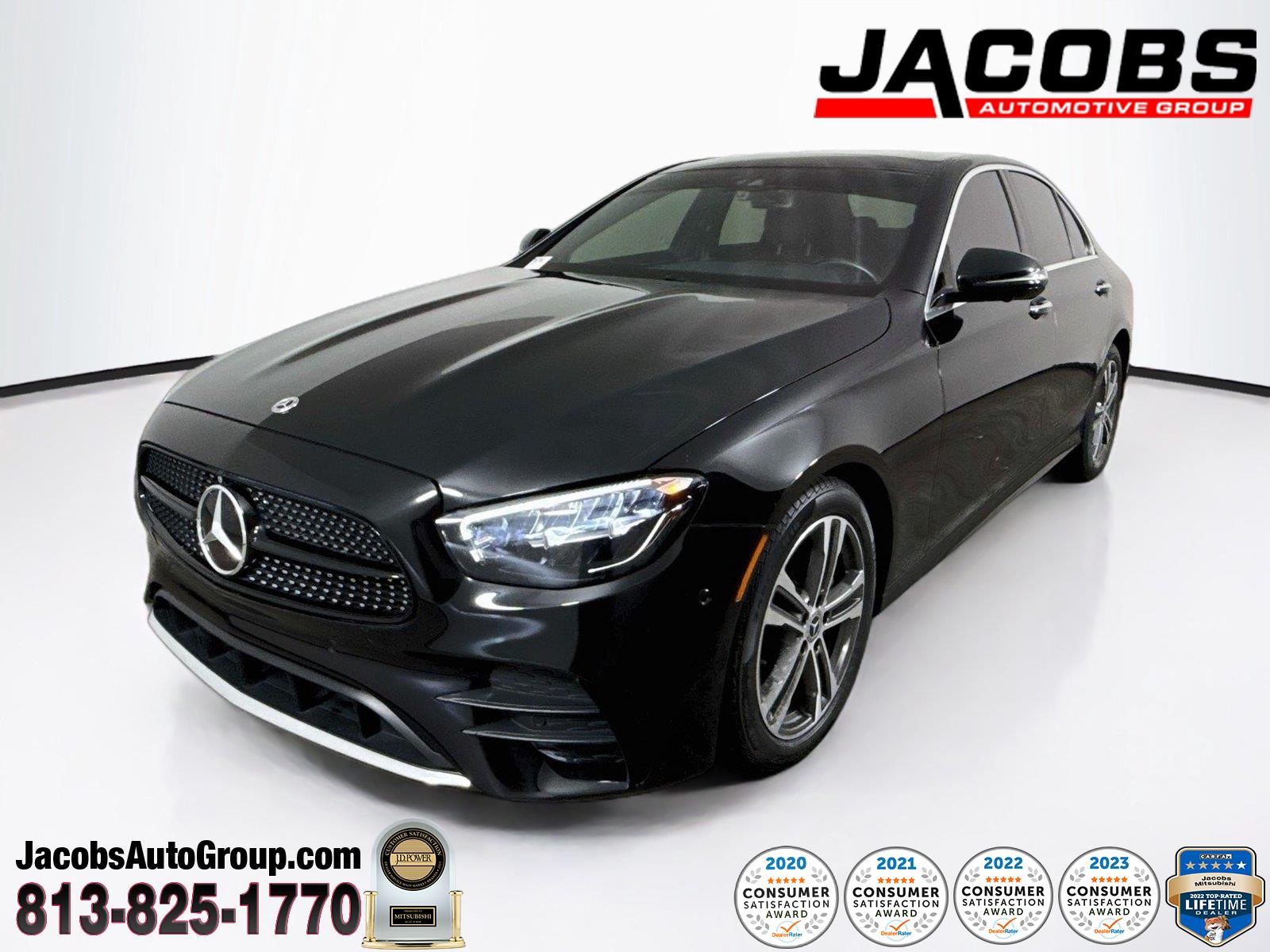 Obsidian Black Metallic 2023 Mercedes-Benz E-Class Sedan Rear-Wheel Drive Automatic