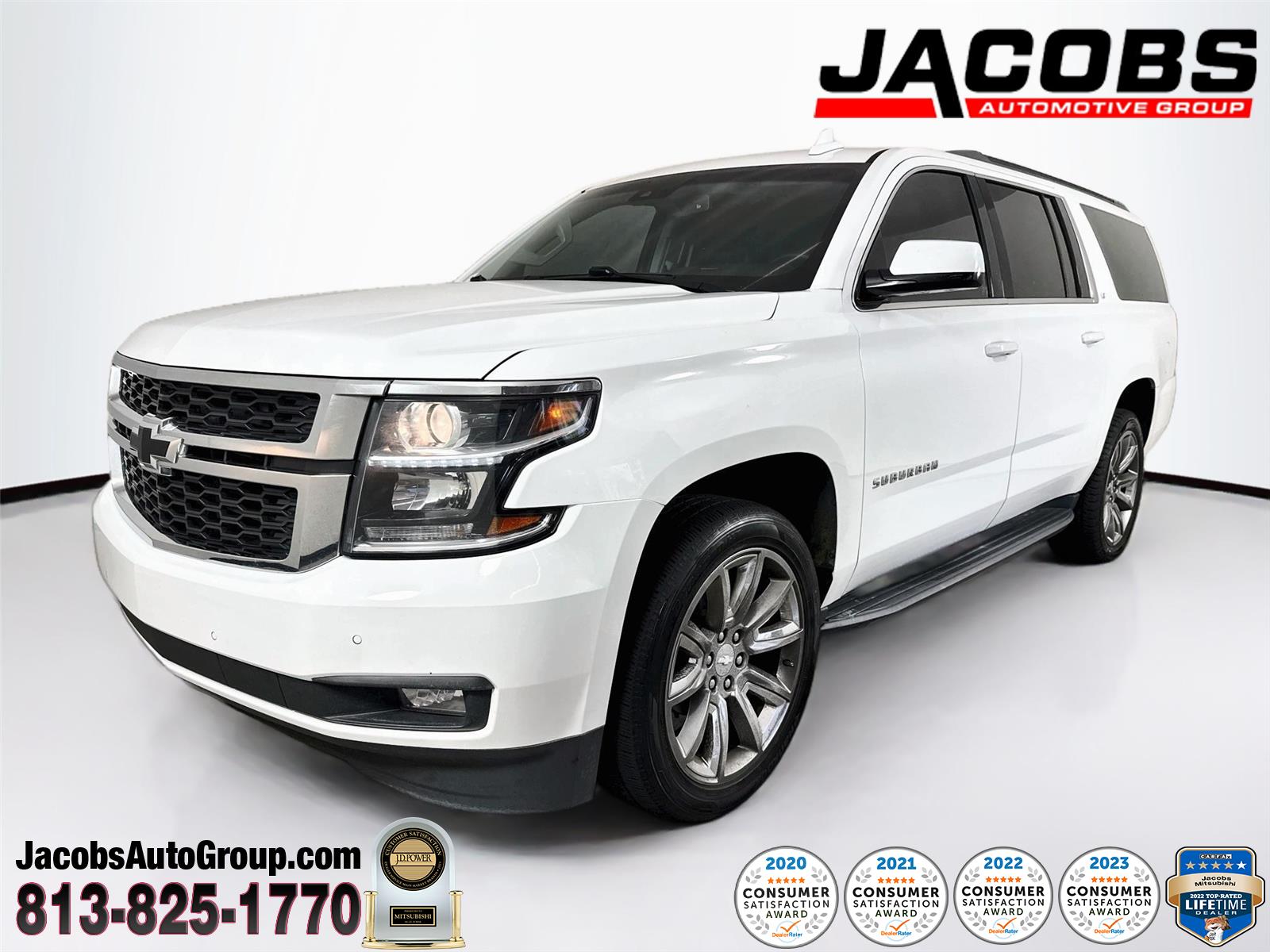 Summit White 2020 Chevrolet Suburban SUV / Crossover Four-Wheel Drive 6-Speed Automatic