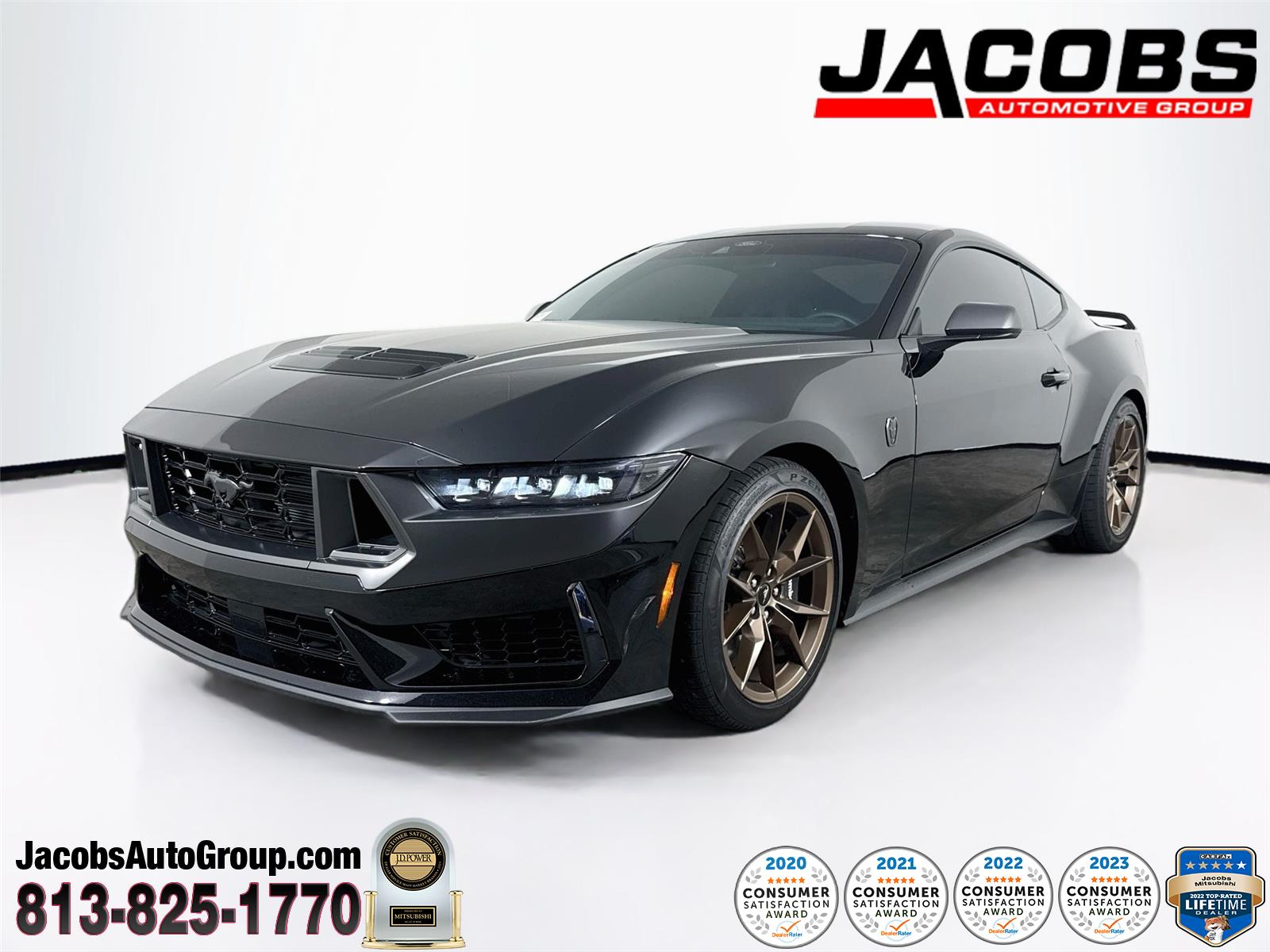 Shadow Black 2026 Ford Mustang Coupe Rear-Wheel Drive 6-Speed Manual