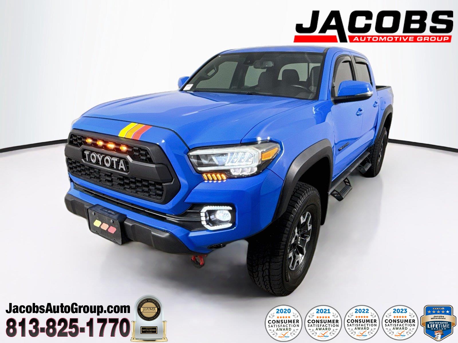Voodoo Blue 2021 Toyota Tacoma Pickup Truck Four-Wheel Drive Automatic