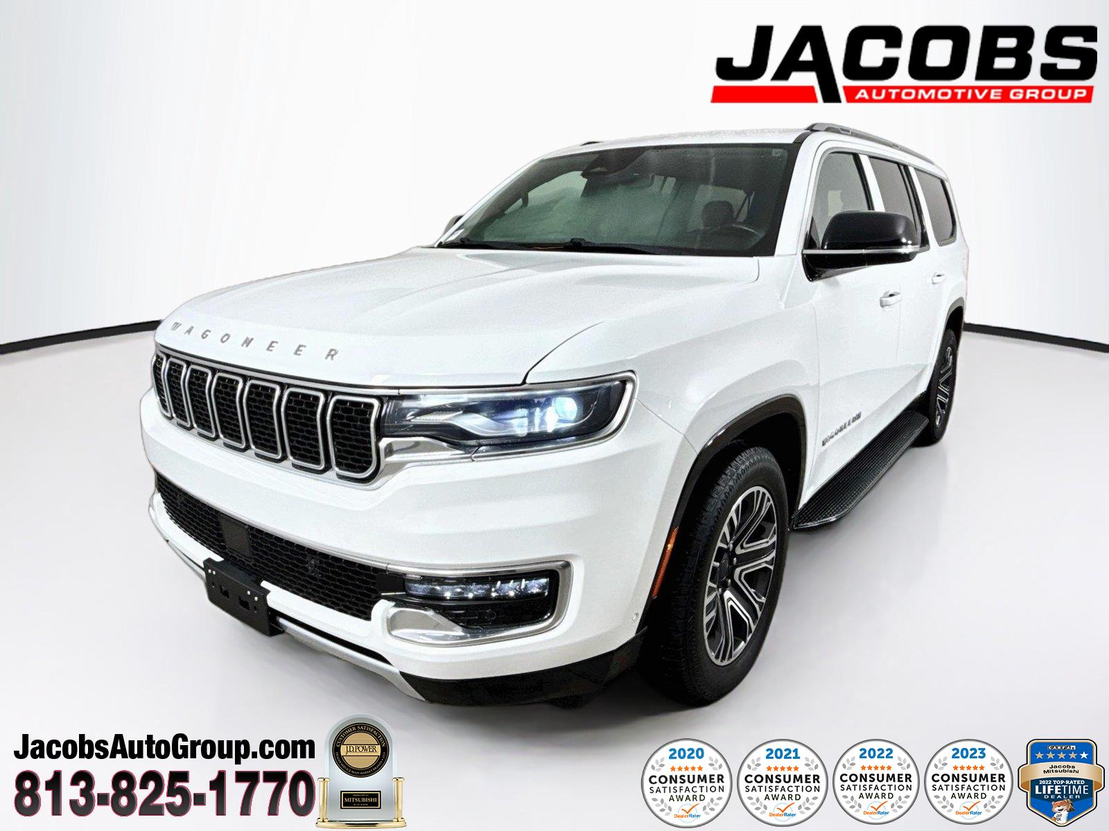 Bright White Clearcoat 2023 Jeep Wagoneer L SUV / Crossover Four-Wheel Drive 8-Speed Automatic