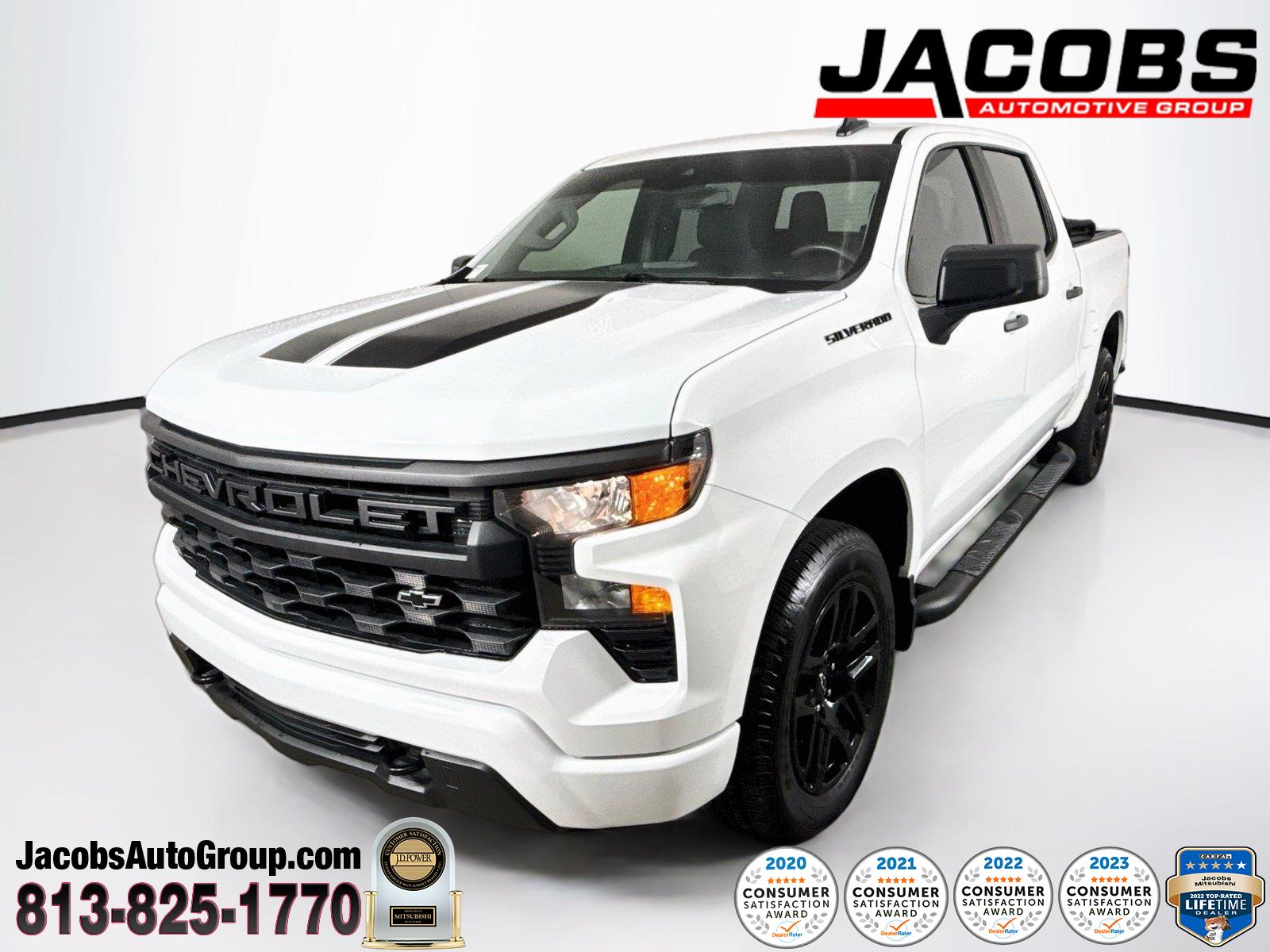 Summit White 2024 Chevrolet Silverado 1500 Pickup Truck 4X2 8-Speed Automatic