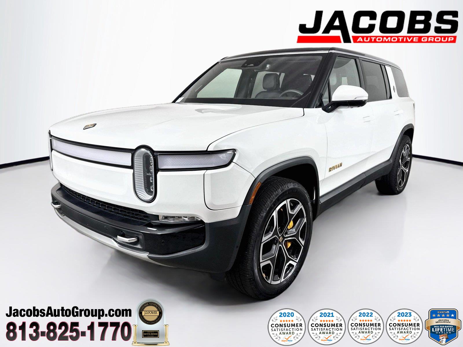 Glacier White 2023 Rivian R1S SUV / Crossover All-Wheel Drive Automatic